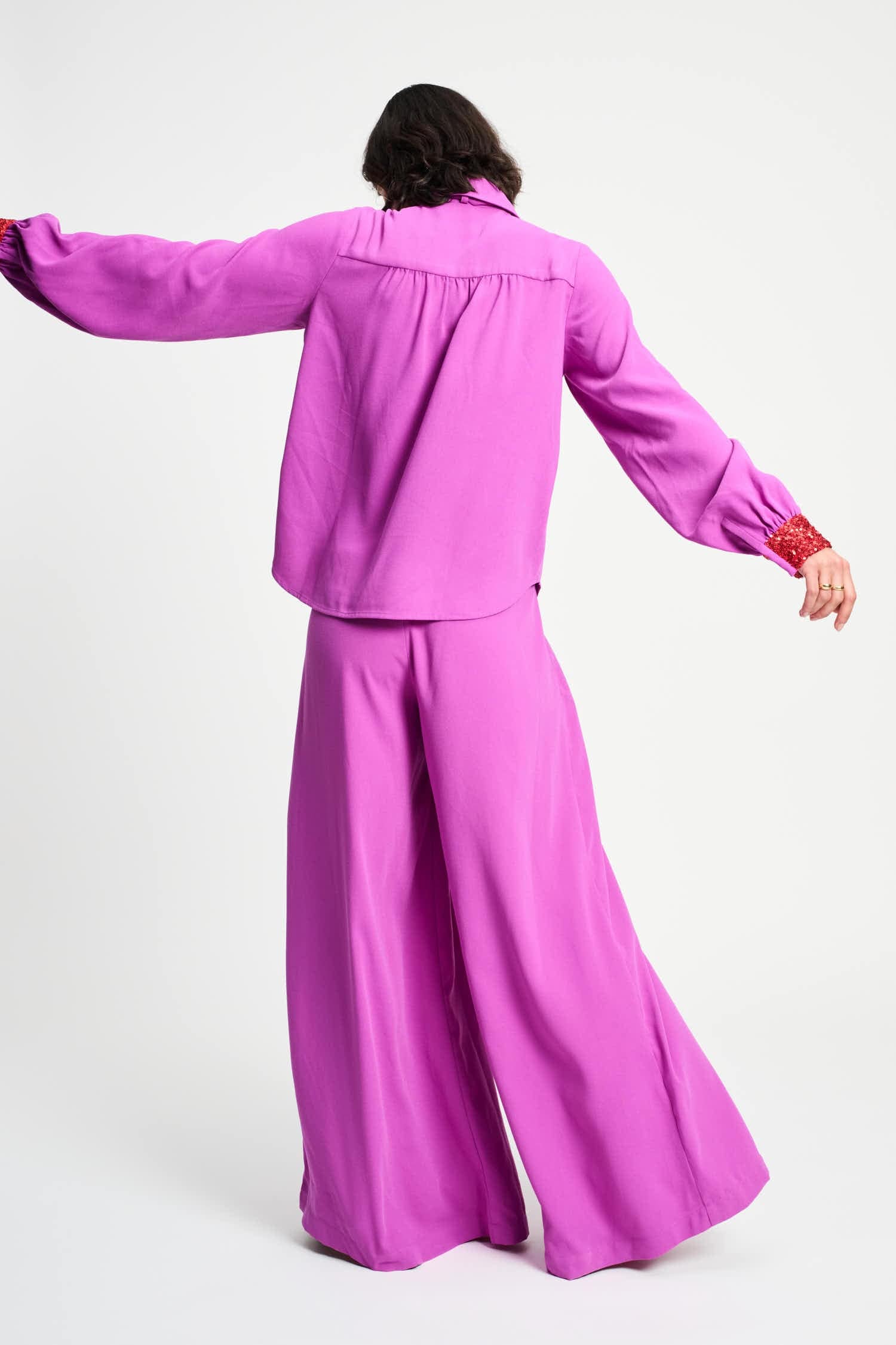 POM Amsterdam Blouses BLOUSE - Bow Frosting Pink