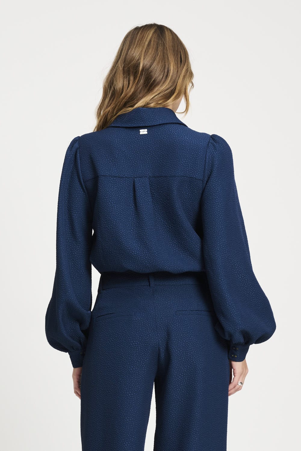 POM Amsterdam Blouses BLOUSE - Bubble Nightfall Blue