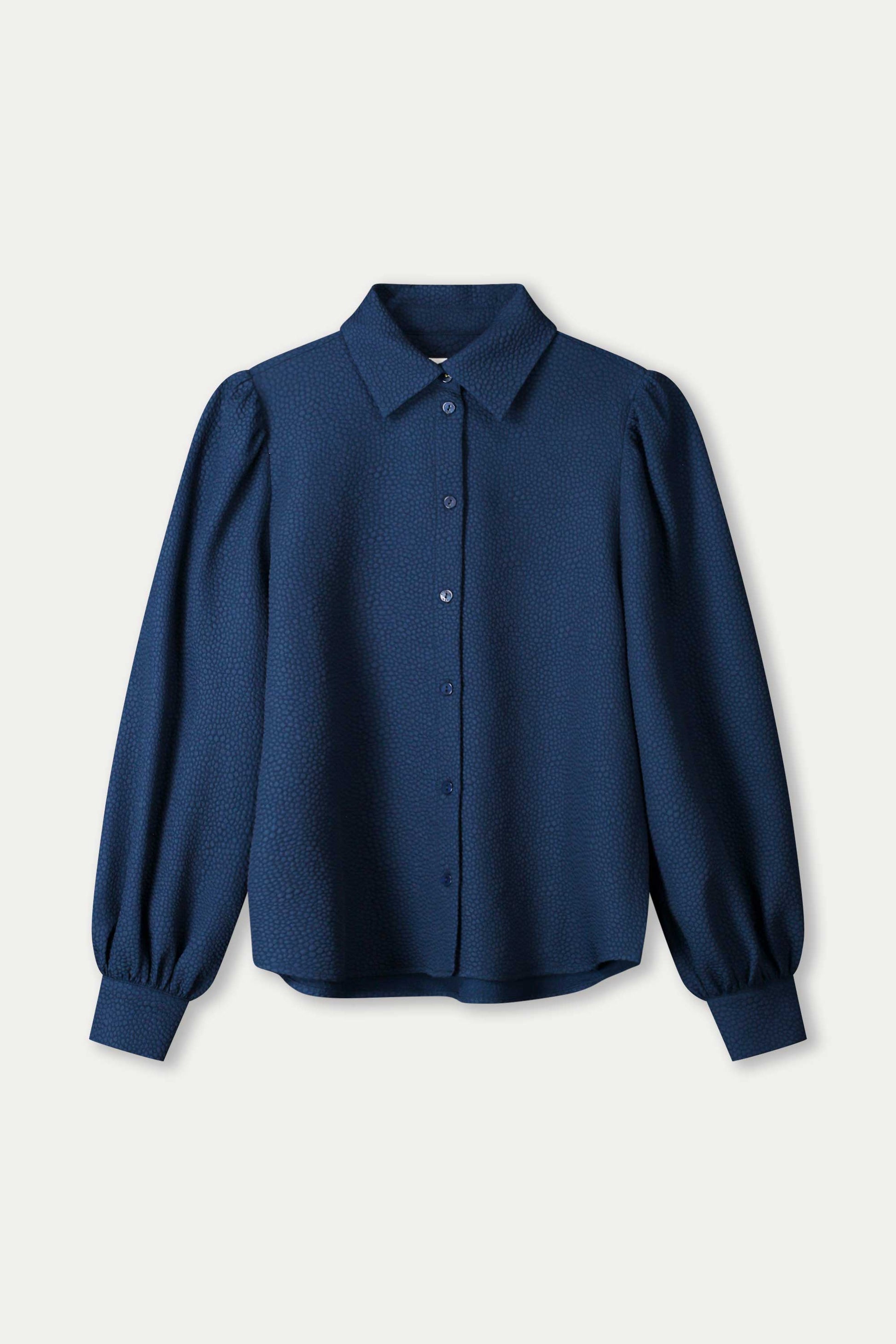 POM Amsterdam Blouses BLOUSE - Bubble Nightfall Blue