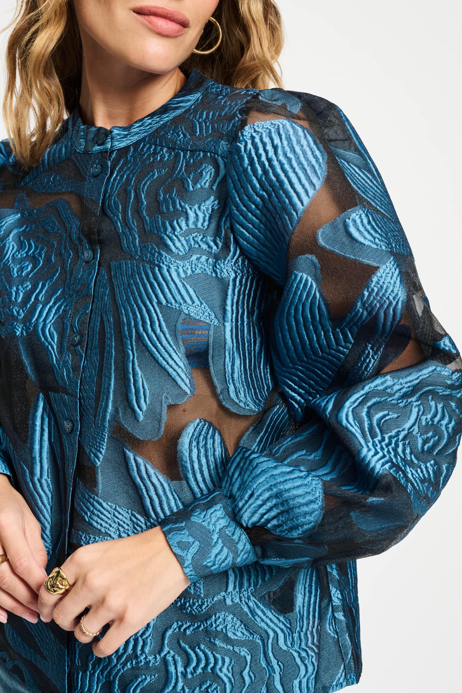 POM Amsterdam Blouses BLOUSE - Dashing Nights Organza