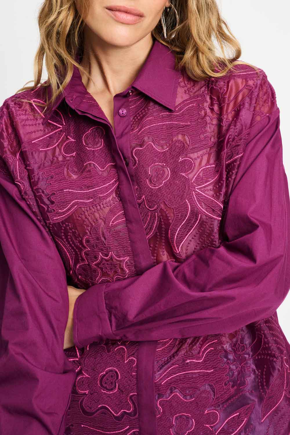 POM Amsterdam Blouses BLOUSE - Dashing Plum