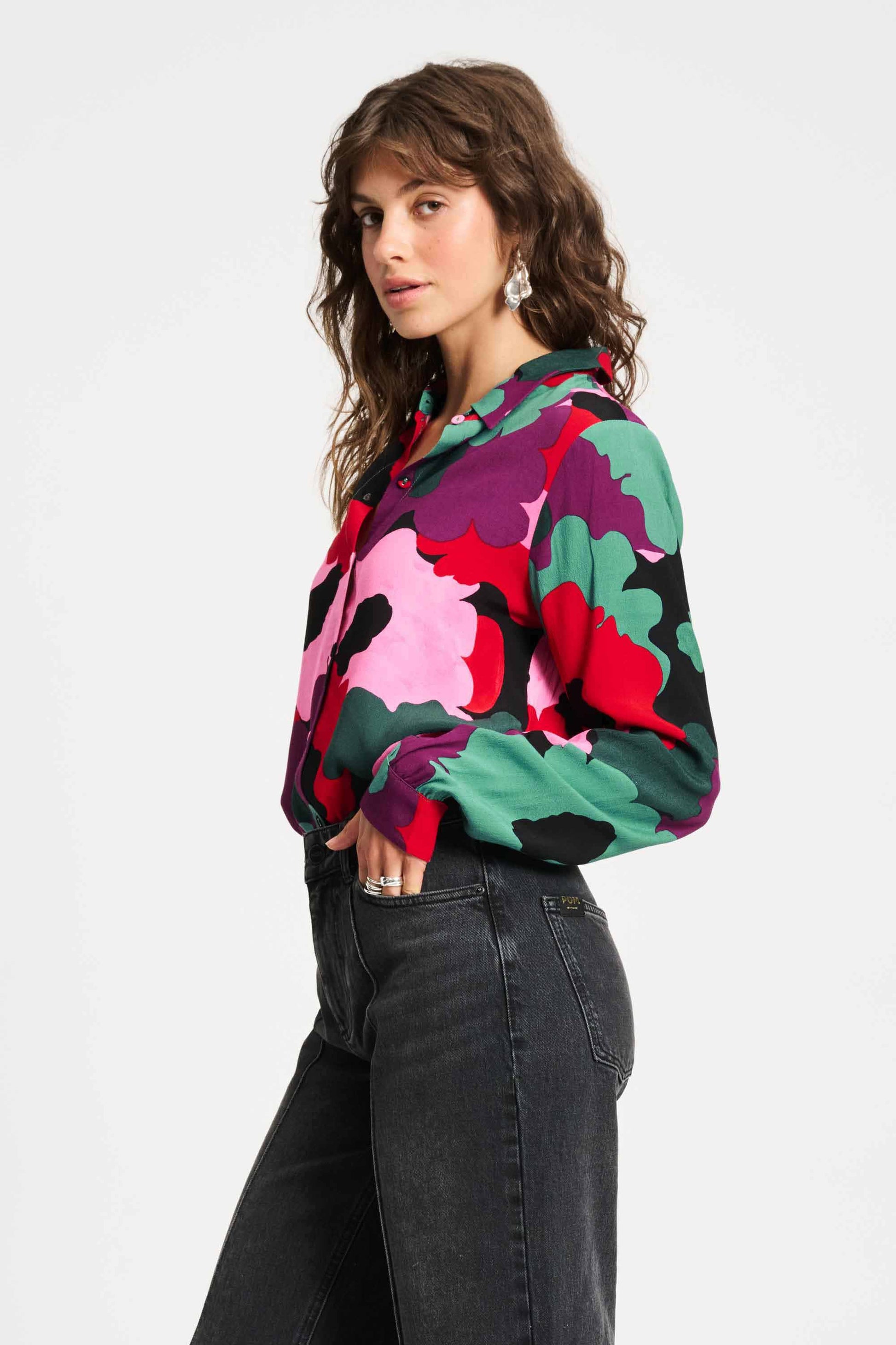 POM Amsterdam Blouses BLOUSE - Mila Abstract Flower