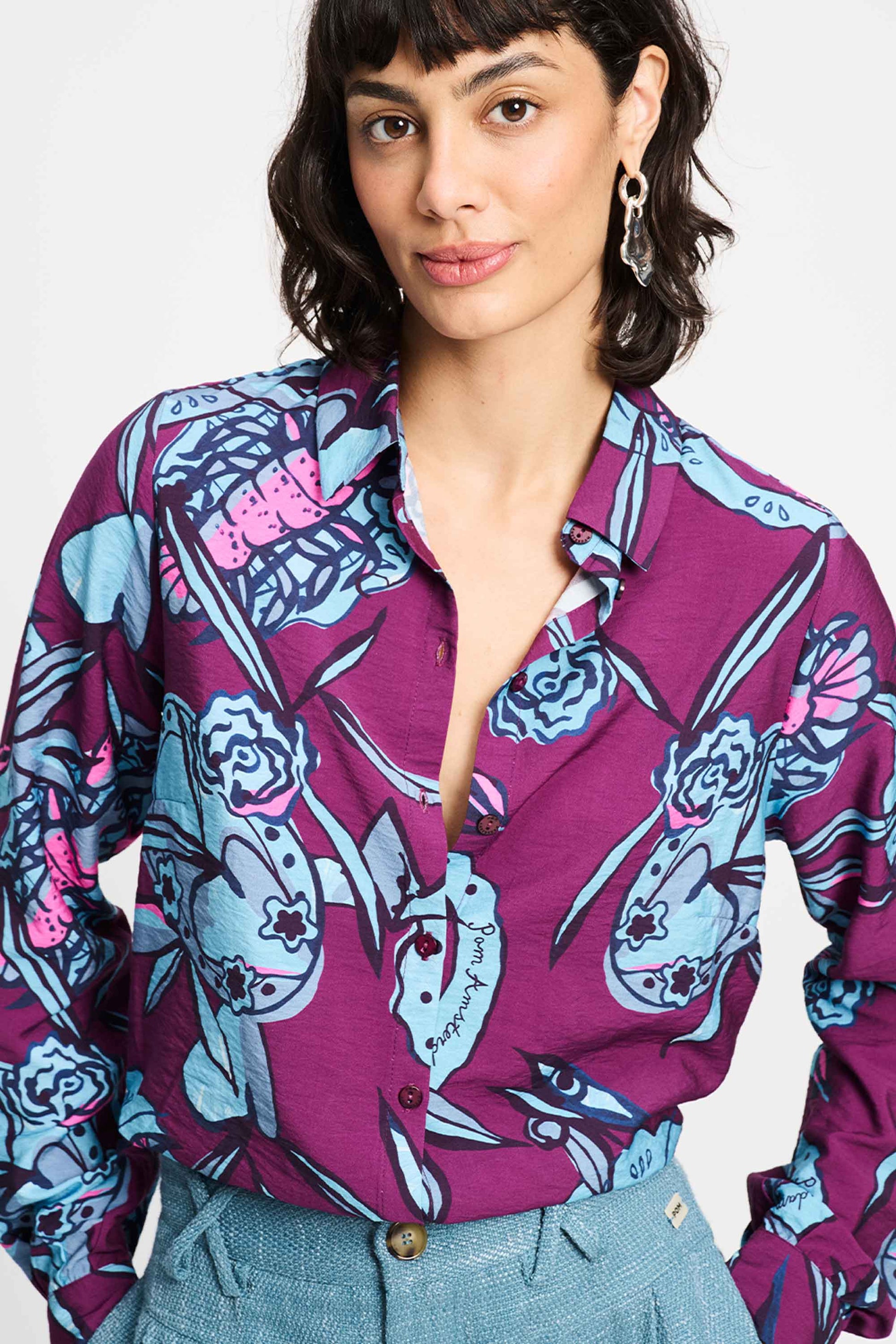 POM Amsterdam Blouses BLOUSE - Mila Mystic Dinner