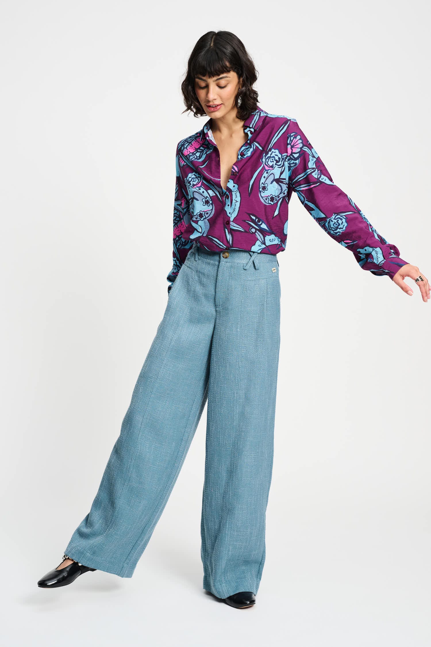 POM Amsterdam Blouses BLOUSE - Mila Mystic Dinner