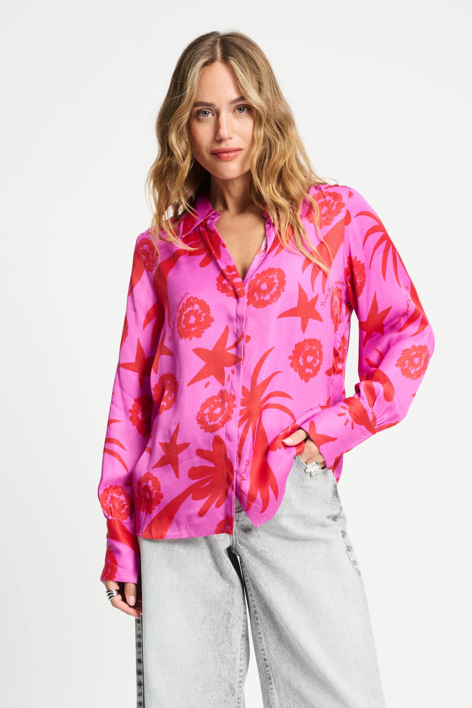 POM Amsterdam Blouses BLOUSE - Splashing Fireworks