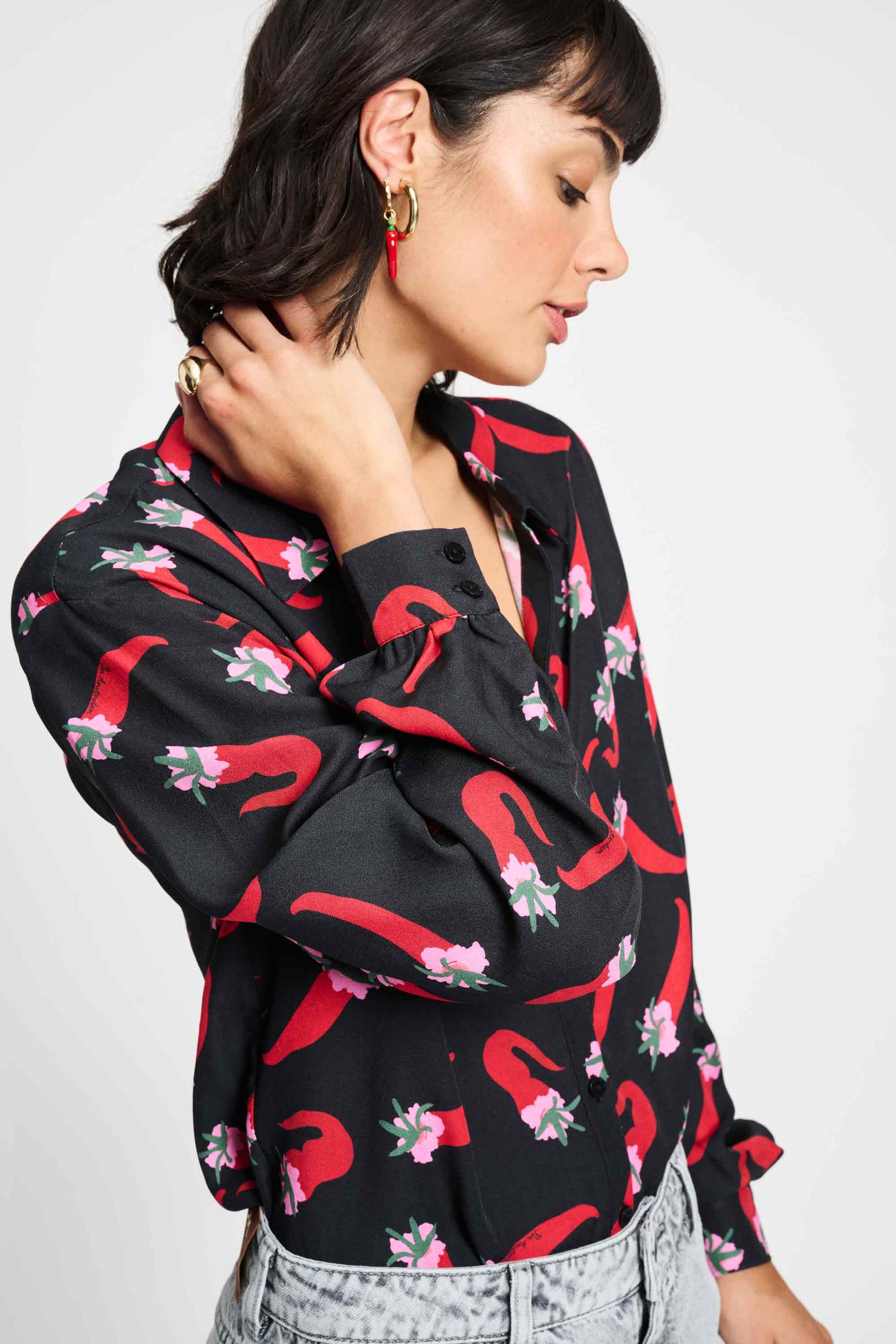 POM Amsterdam Blouses BLOUSE - Violet Pepper Garden