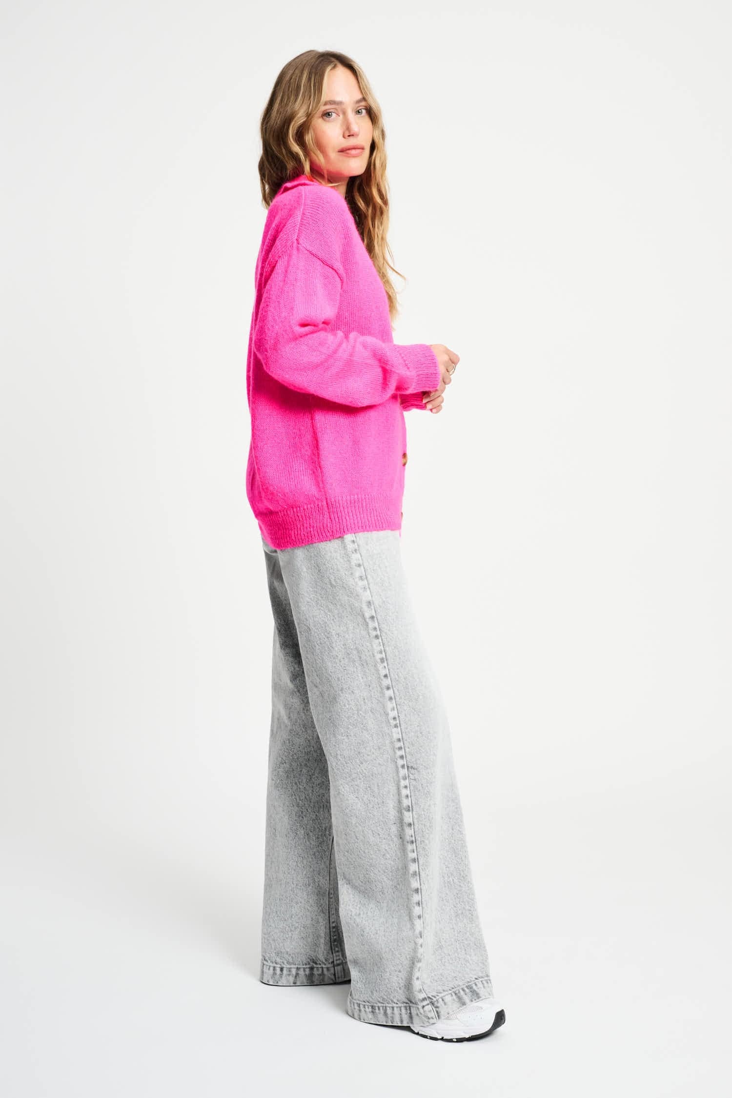 POM Amsterdam Cardigans CARDIGAN - Dashing Pink