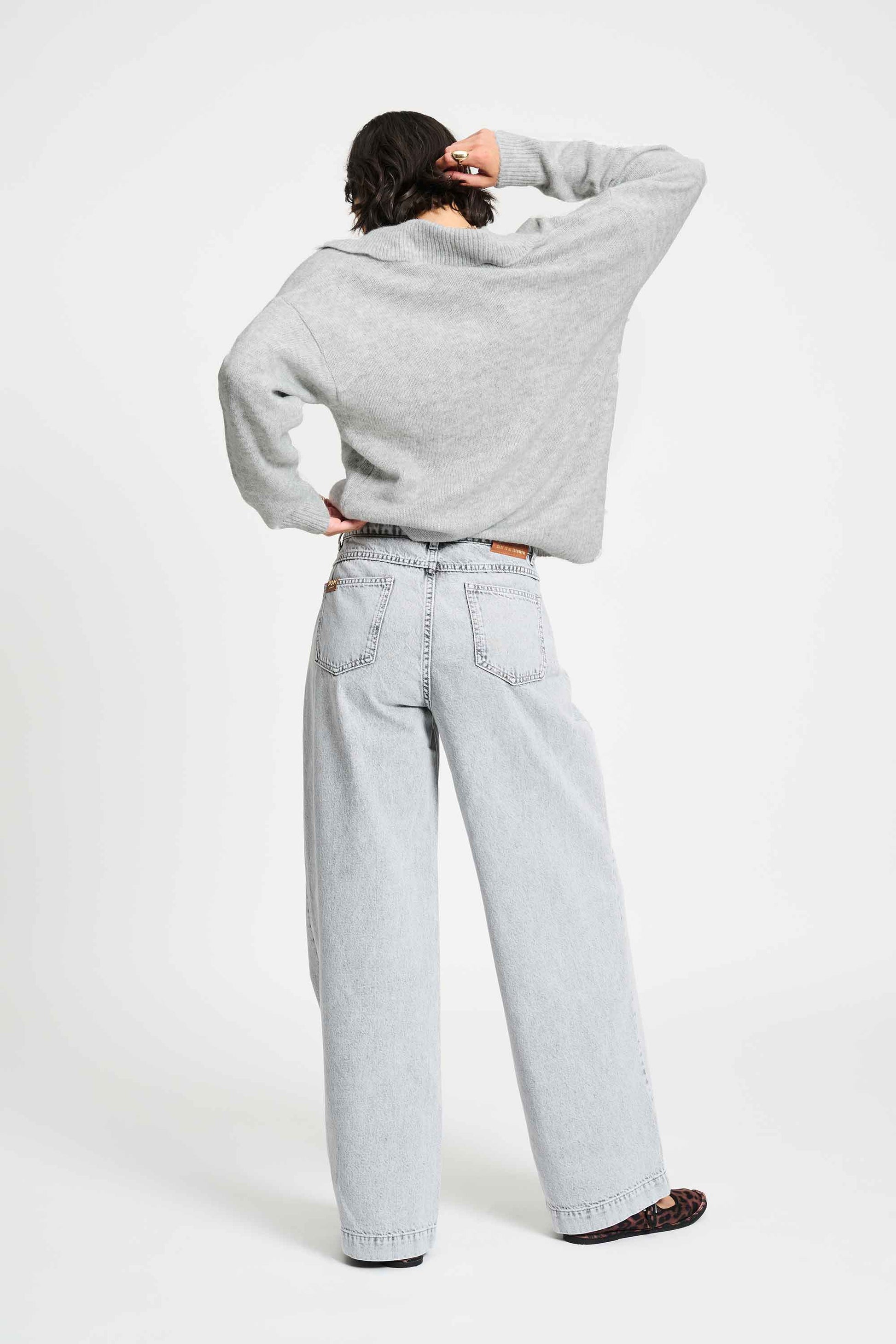 POM Amsterdam Cardigans CARDIGAN - Grey Melange