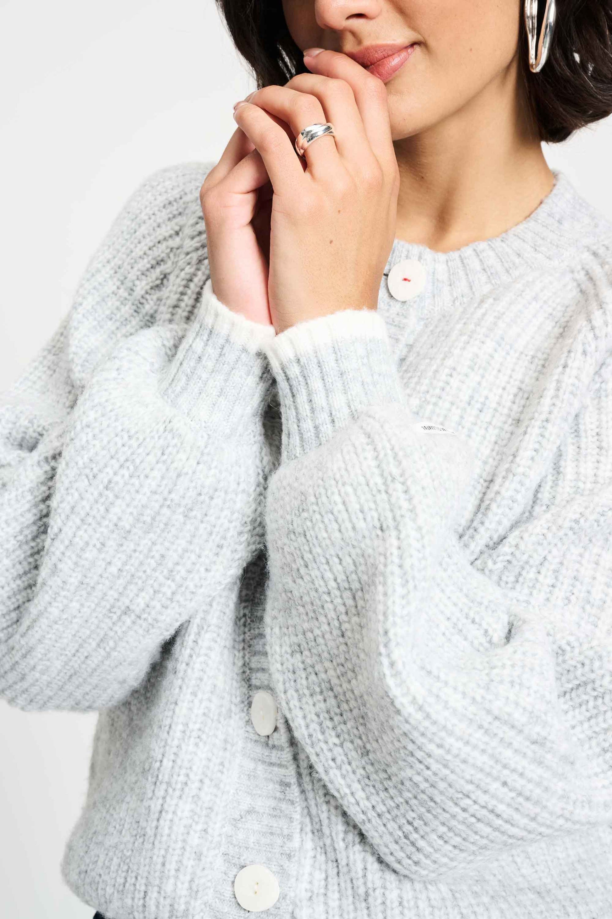POM Amsterdam Cardigans CARDIGAN - Grigio