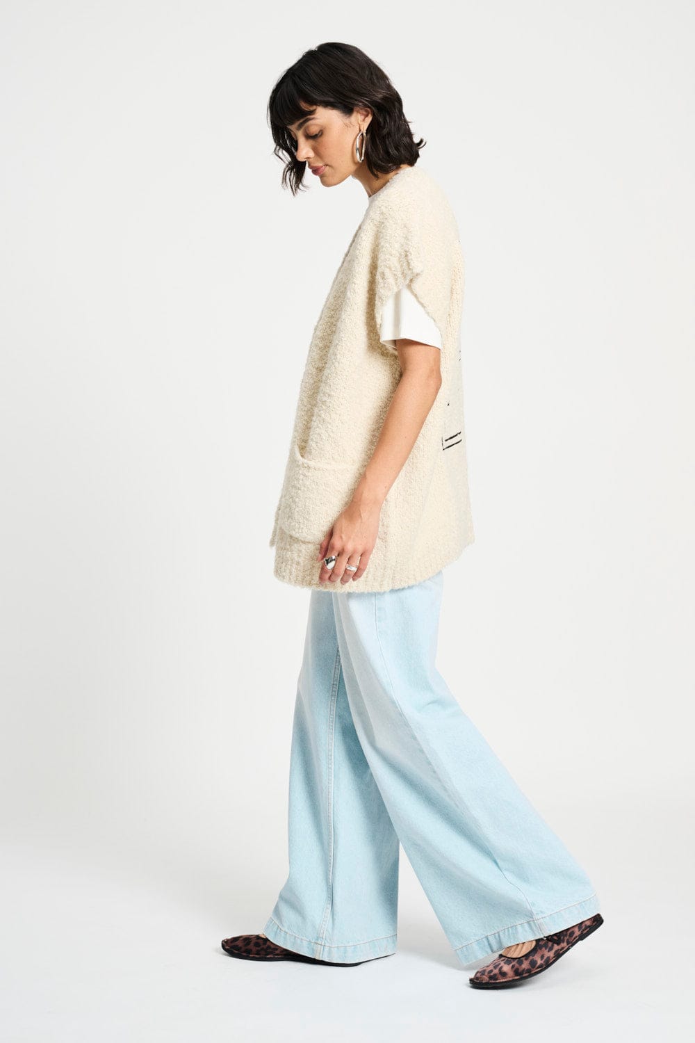 POM Amsterdam Cardigans CARDIGAN - Le Blanc