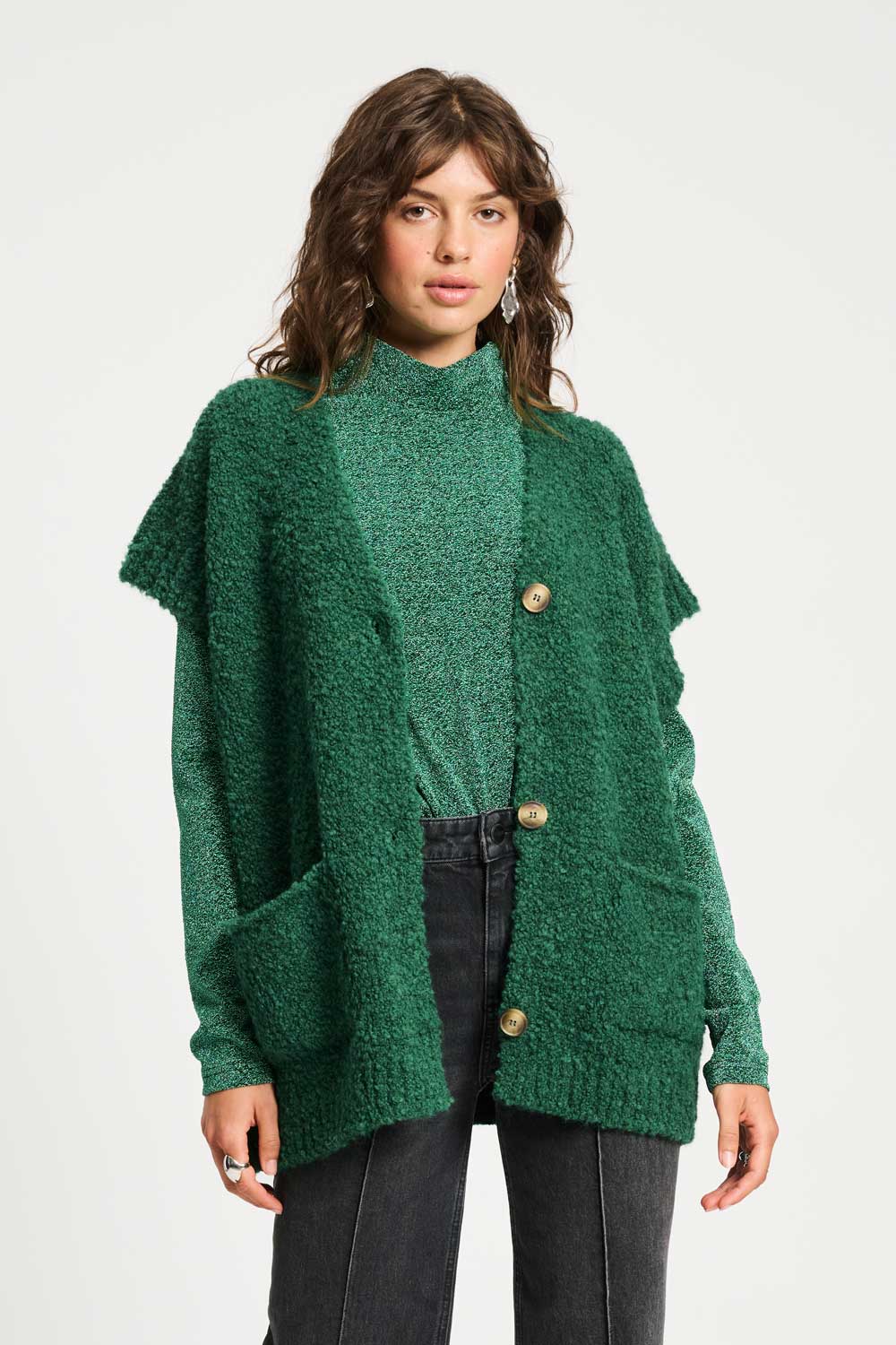 POM Amsterdam Cardigans CARDIGAN - Pine Green