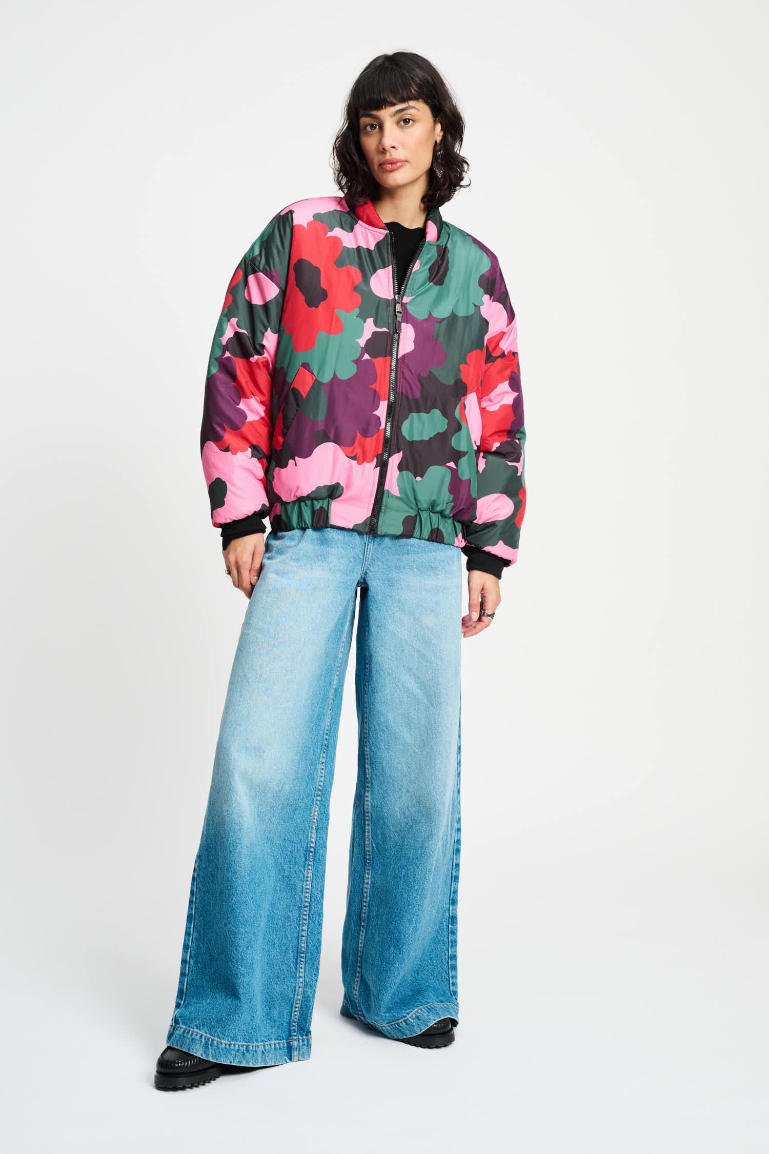 POM Amsterdam Coats VEST - Abstract Flower