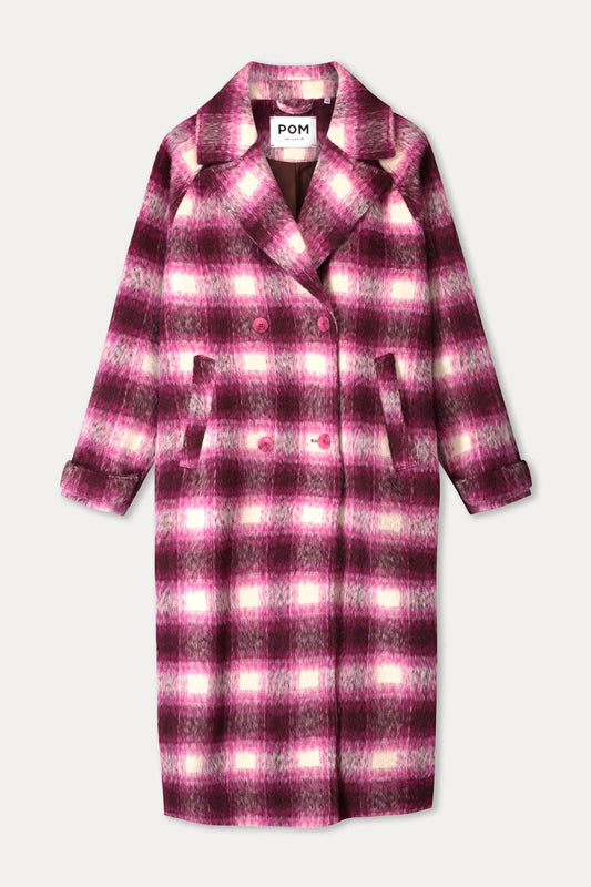 POM Amsterdam Coats VESTE - Chris Pink Check