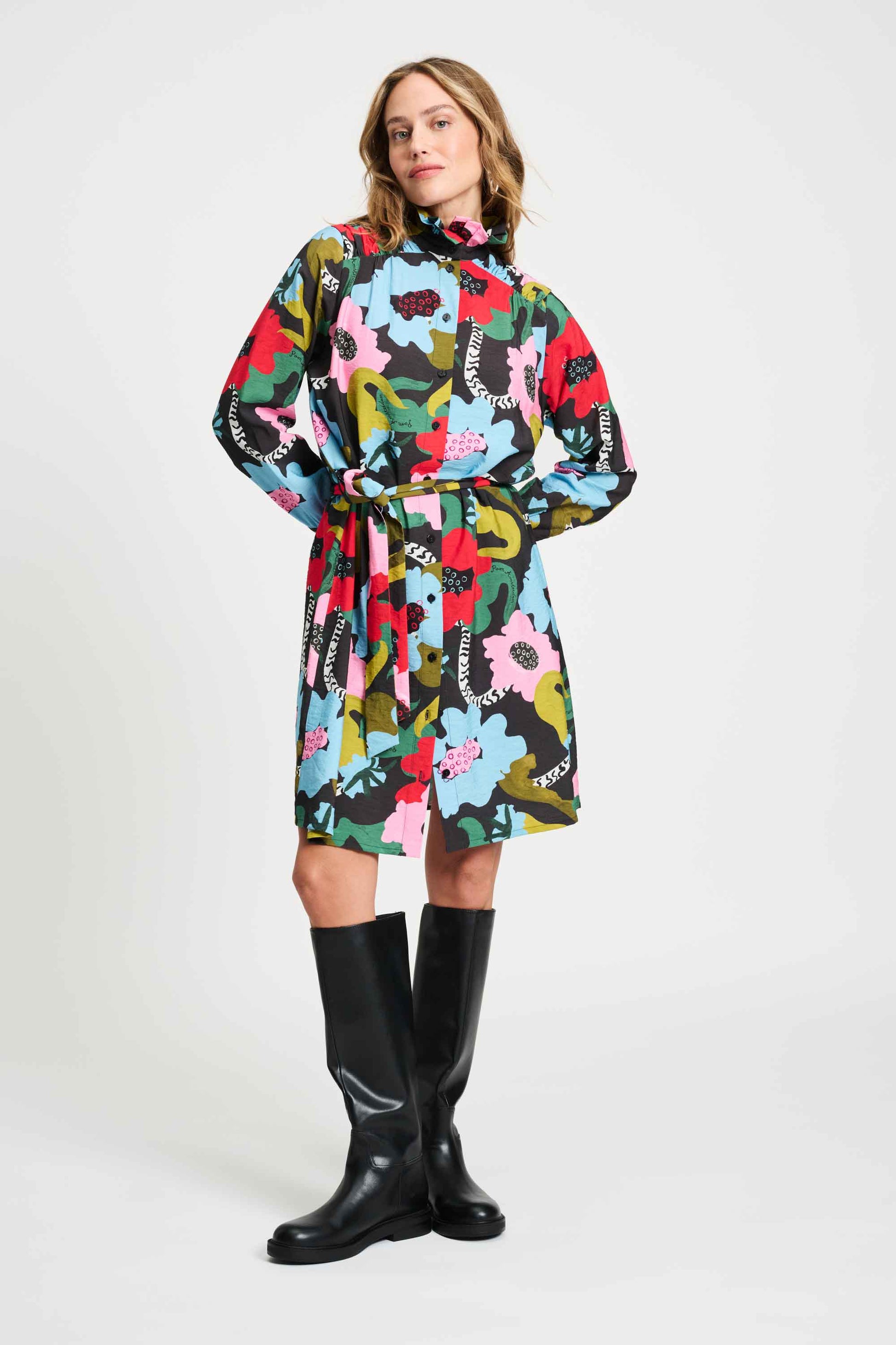 POM Amsterdam Dresses Multi colour / 34 ROBE - Autumn Garden