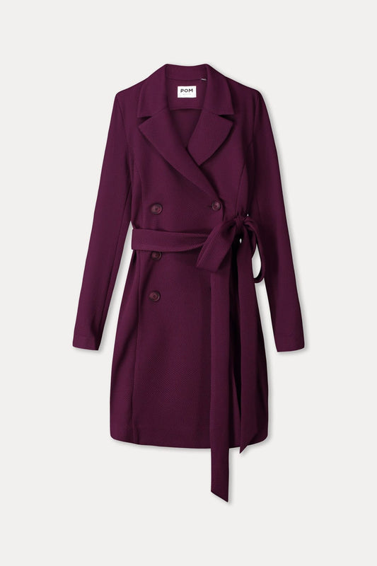 POM Amsterdam Dresses ROBE - Dani Dark Plum