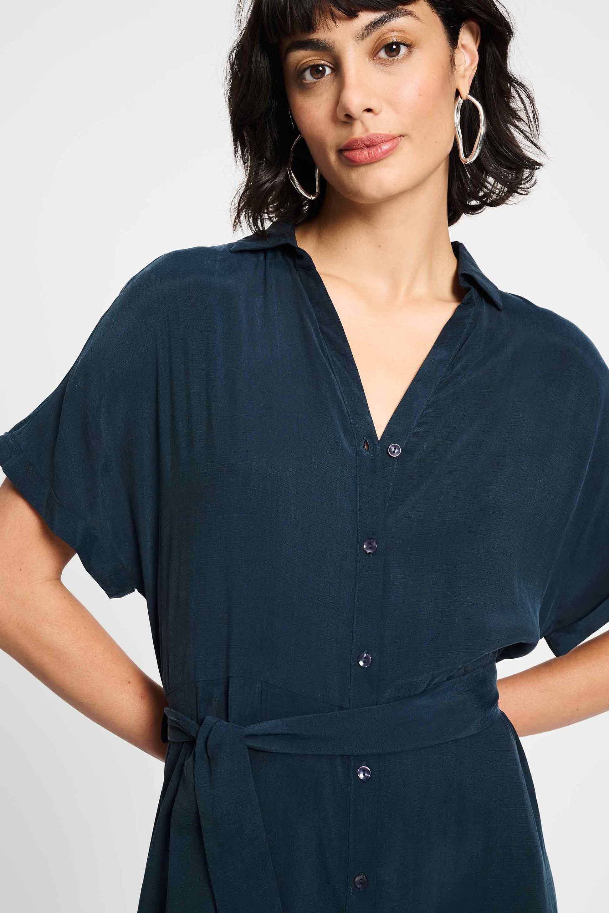 POM Amsterdam Dresses ROBE - Lynn Dark Navy