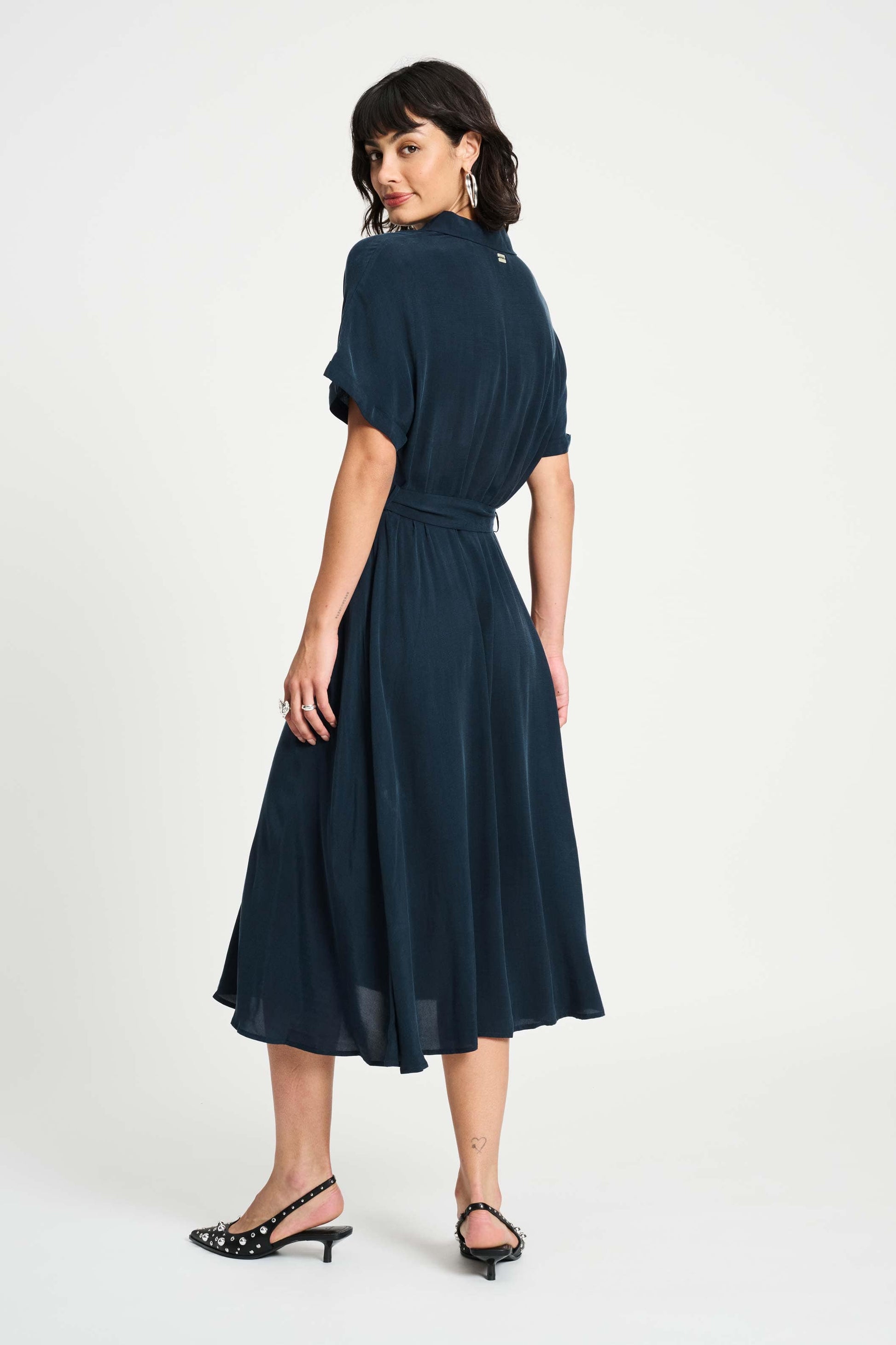 POM Amsterdam Dresses ROBE - Lynn Dark Navy