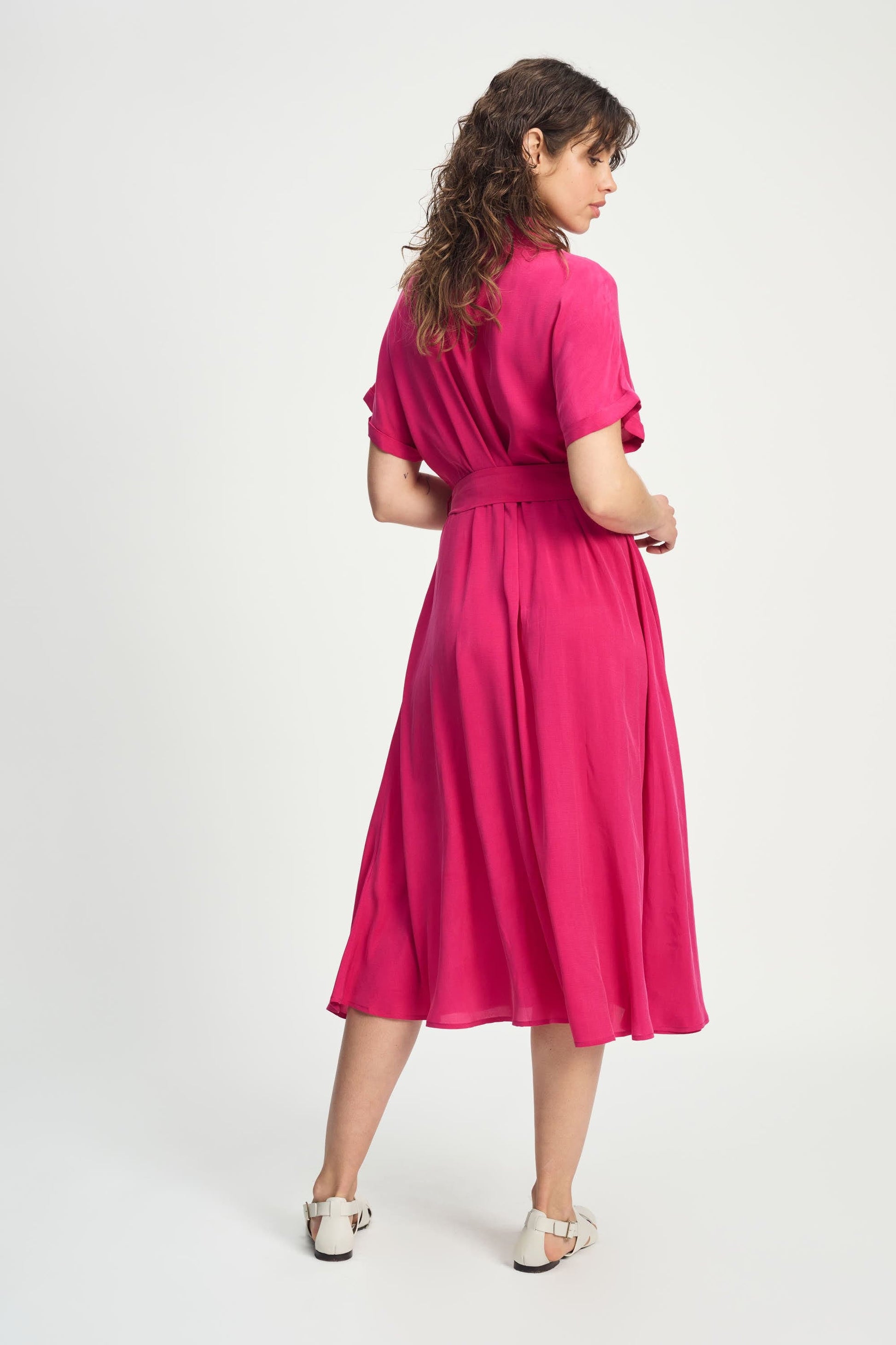 POM Amsterdam Dresses ROBE - Lynn Fuchsia