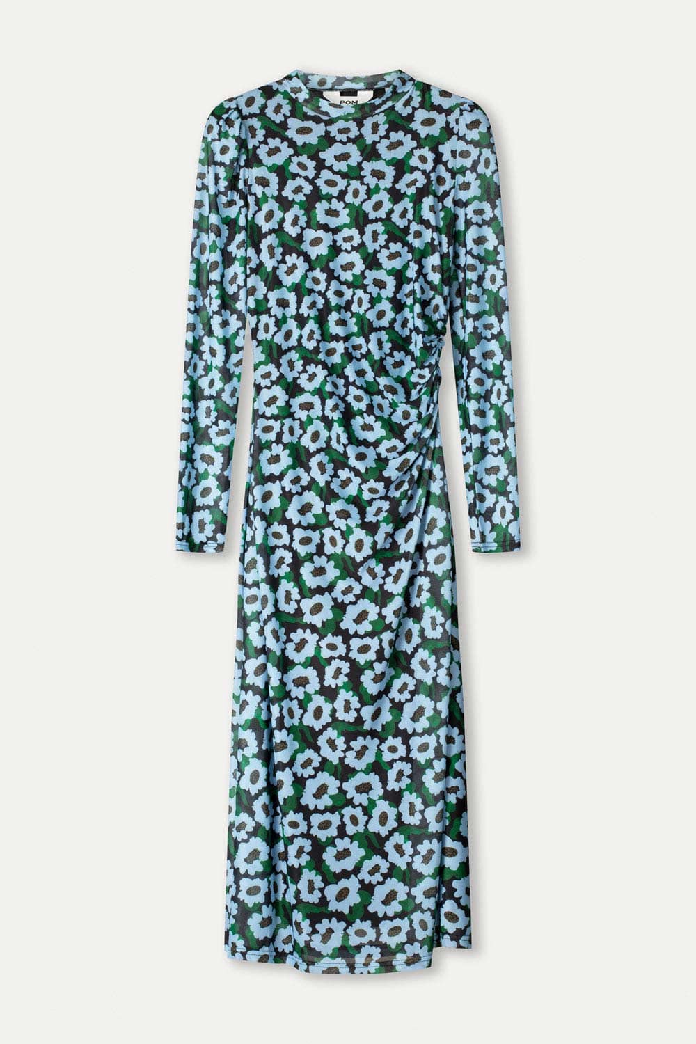 POM Amsterdam Dresses ROBE - Wild Flowers Blue
