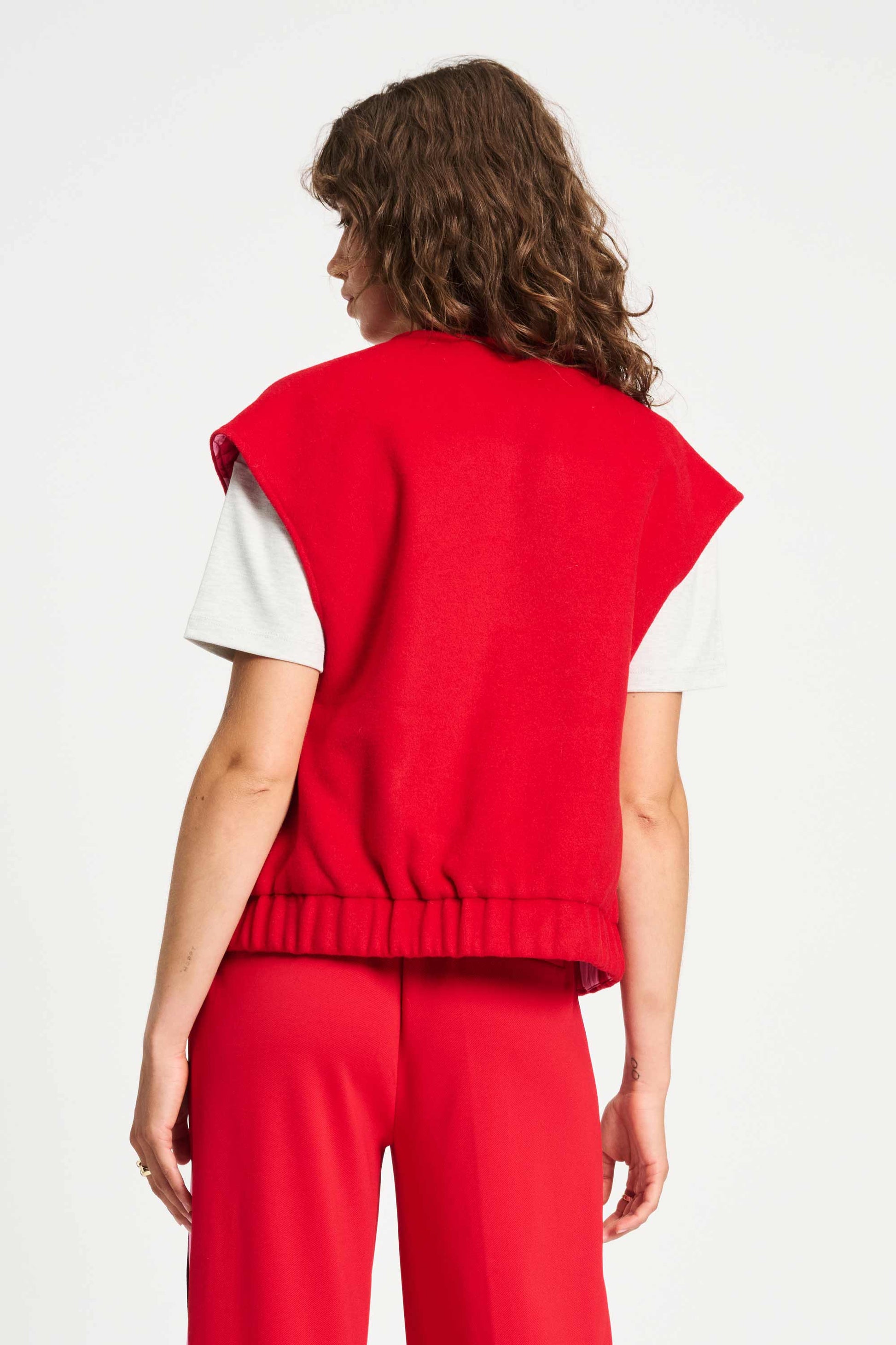 POM Amsterdam Gilets GILET - Baseball Chili Red