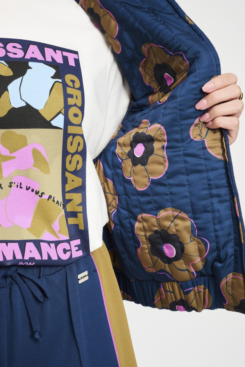 POM Amsterdam Gilets GILET - Baseball Nightfall Blue