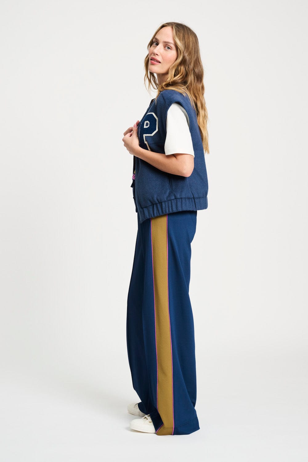 POM Amsterdam Gilets GILET - Baseball Nightfall Blue