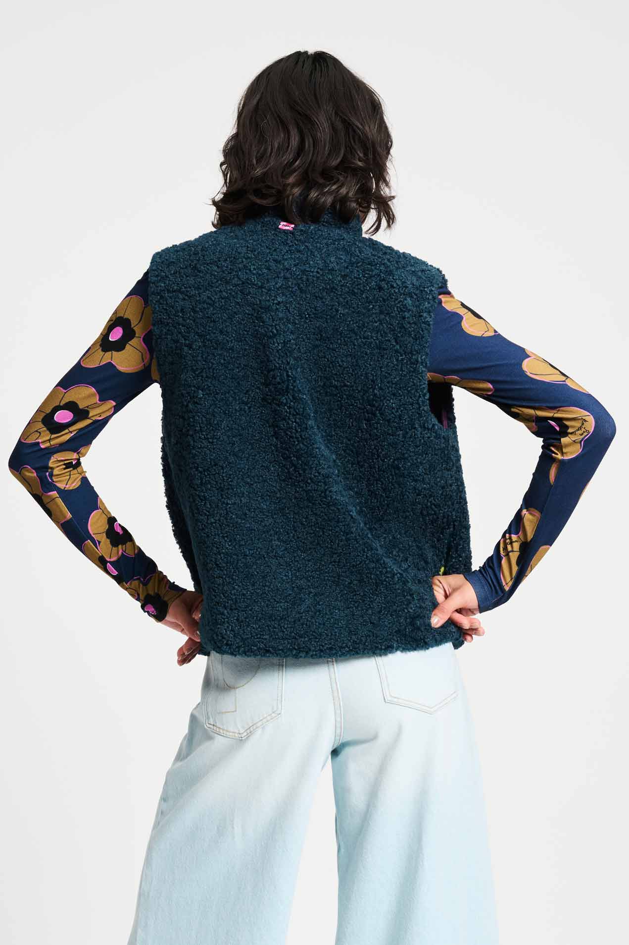 POM Amsterdam Gilets GILET - Teddy Love Marine