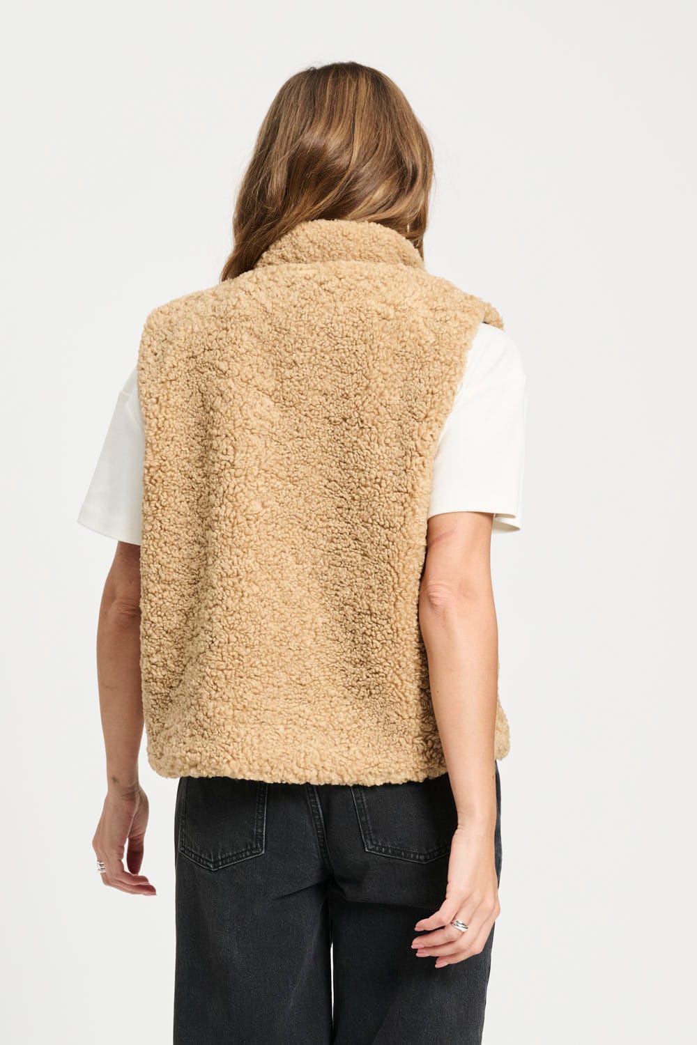 POM Amsterdam Gilets GILET - Teddy Love Vintage Brown