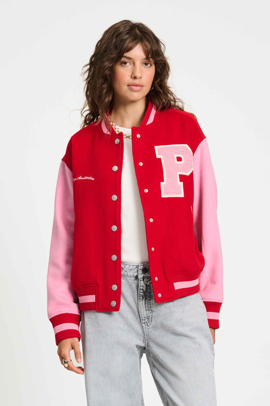 POM Amsterdam Jackets Red / 34 VEST - Baseball Chili Red