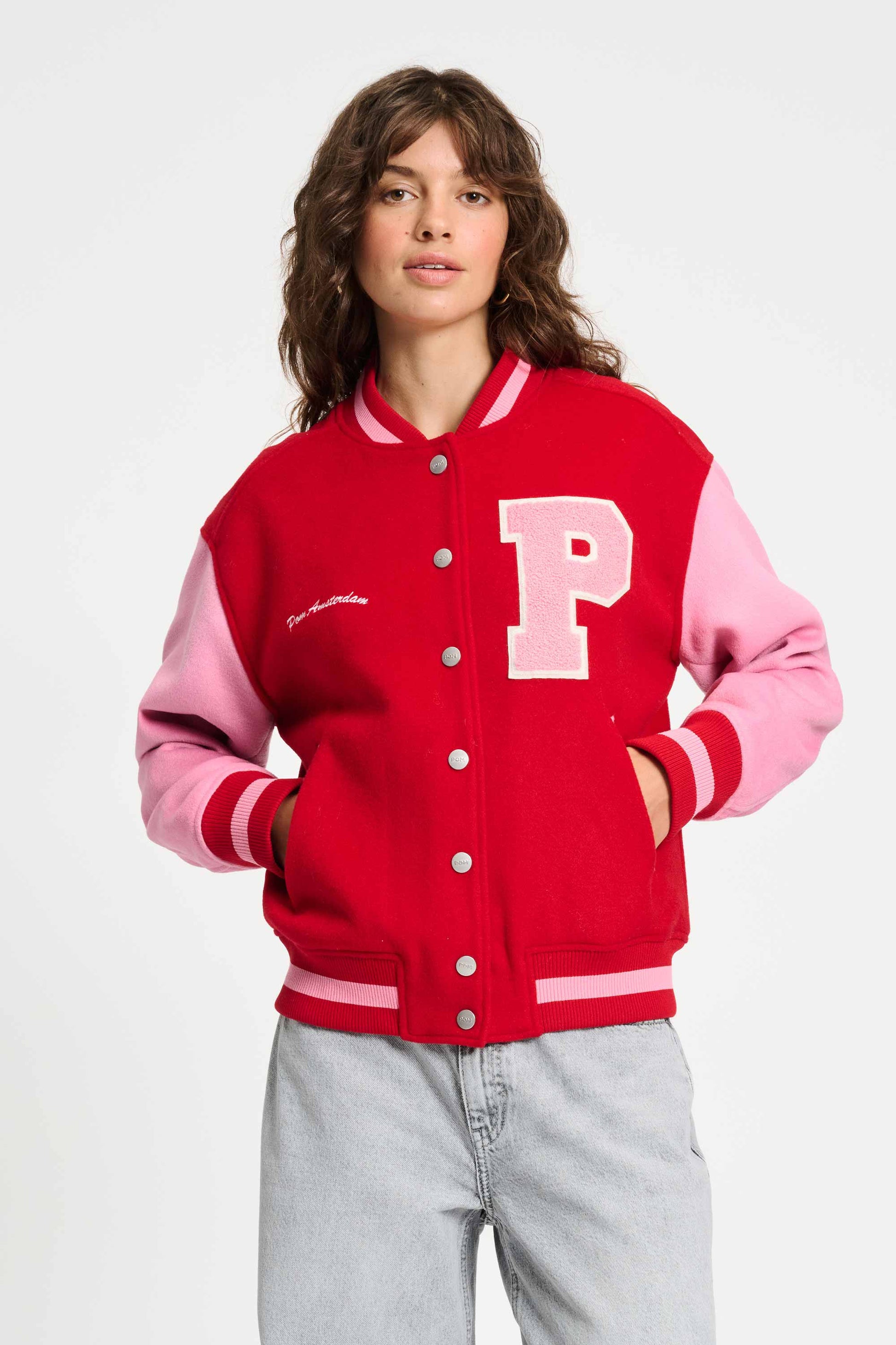 POM Amsterdam Jackets VEST - Baseball Chili Red