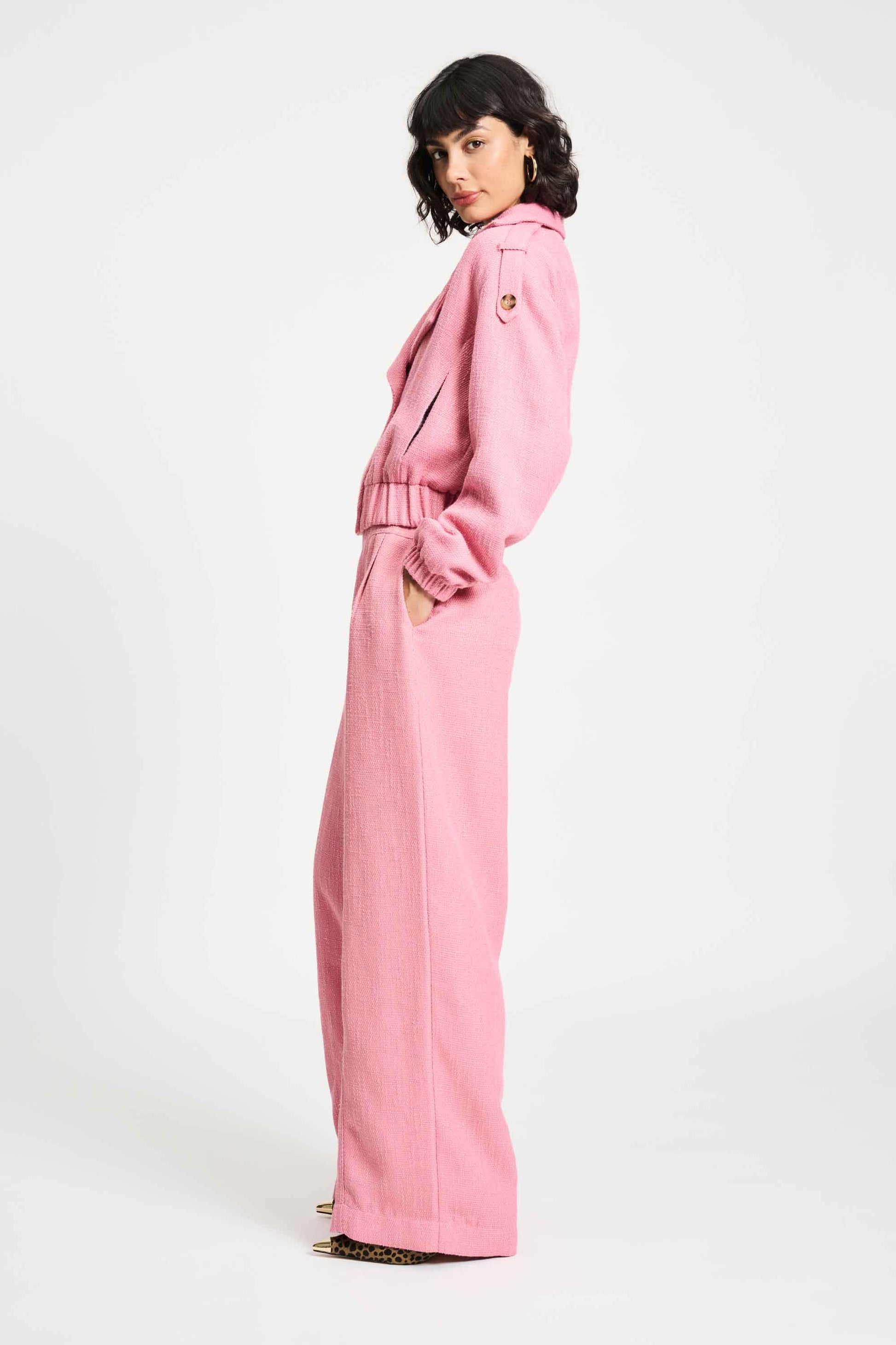 POM Amsterdam Jackets VEST - Bouclé Sweet Pink