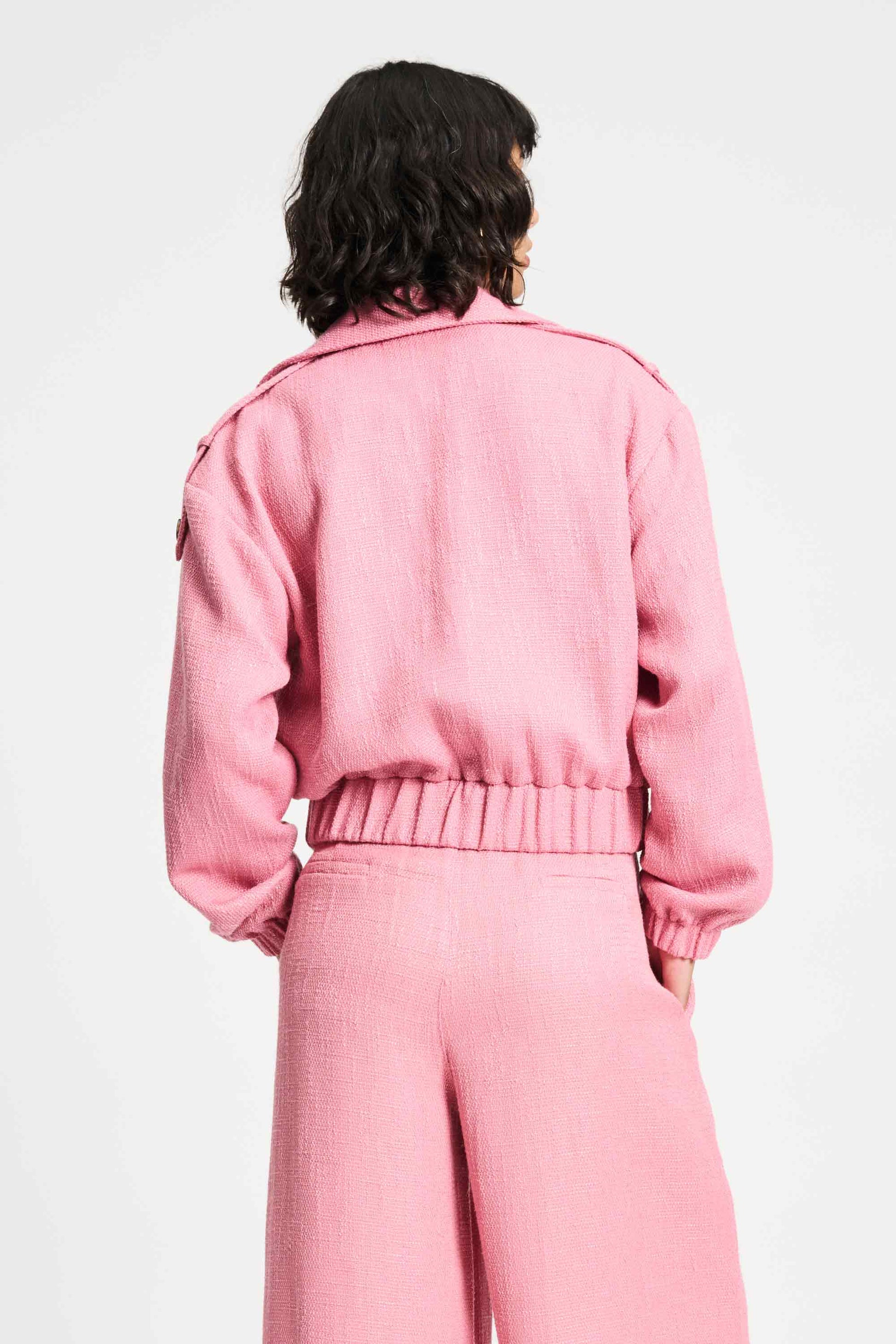 POM Amsterdam Jackets VEST - Bouclé Sweet Pink