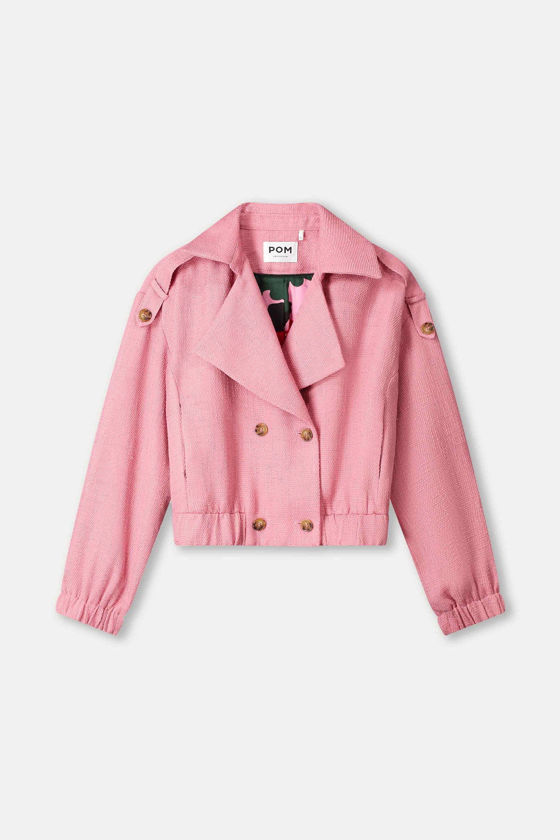 POM Amsterdam Jackets VEST - Bouclé Sweet Pink