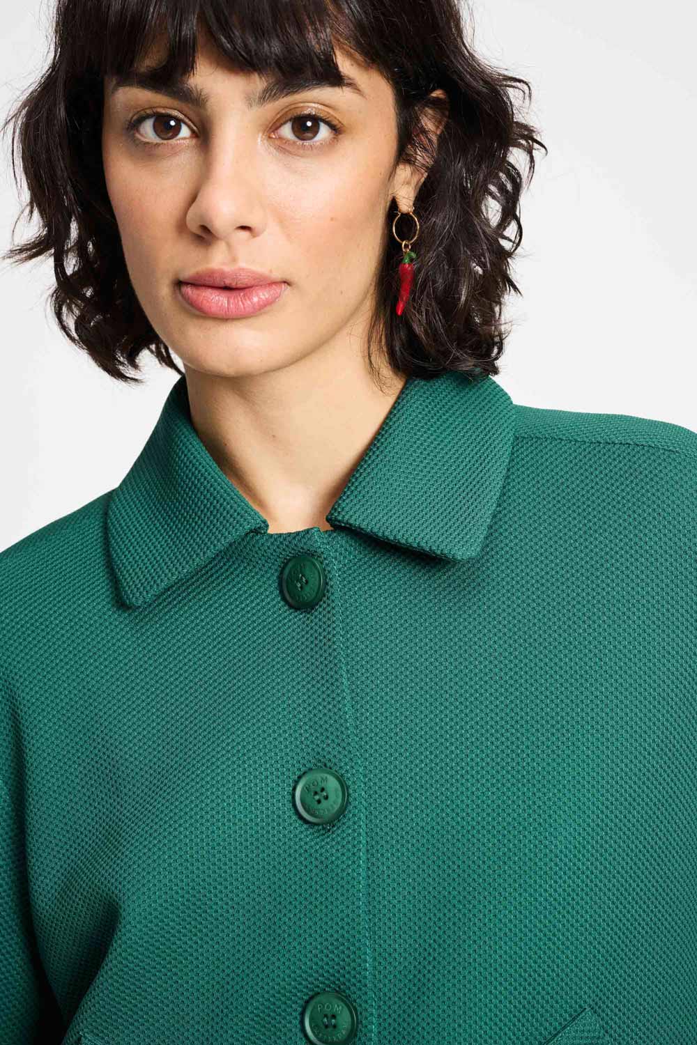 POM Amsterdam Jackets VEST - Iris Pine Green