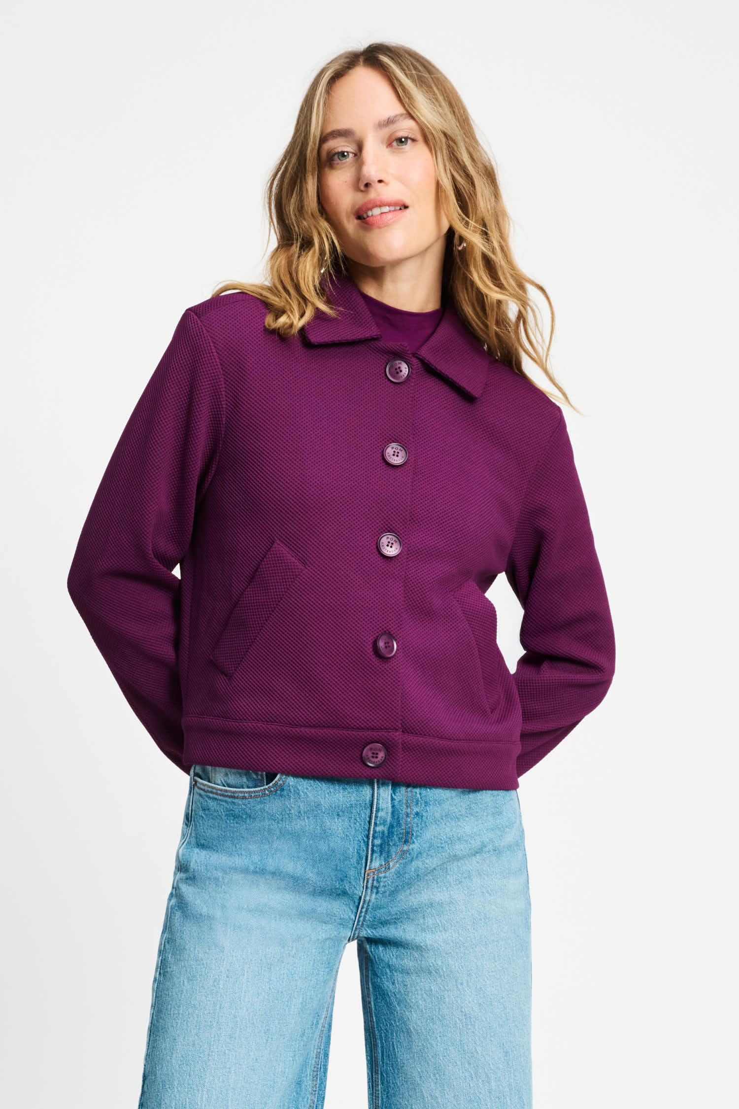 POM Amsterdam Jackets VEST - Iris Plum