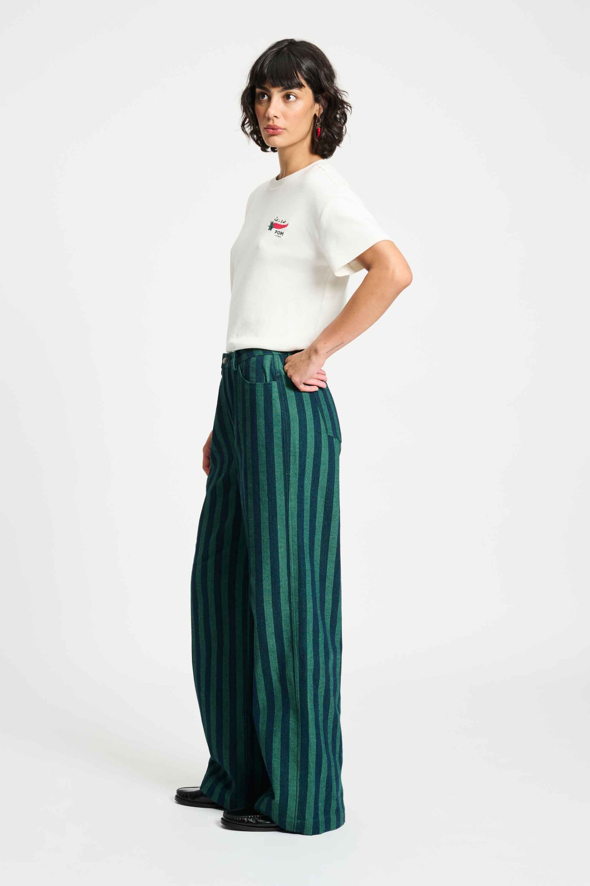 POM Amsterdam Jeans JEANS - Denim Striped