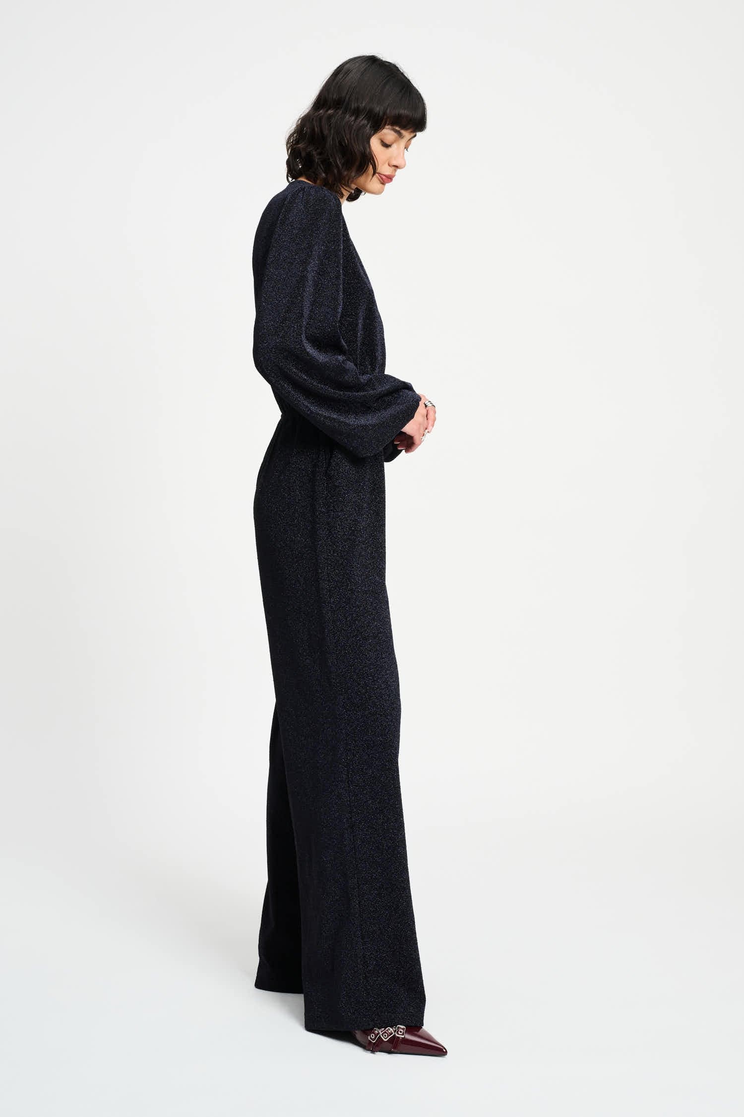 POM Amsterdam Jumpsuits COMBINAISON - Glitter Noir