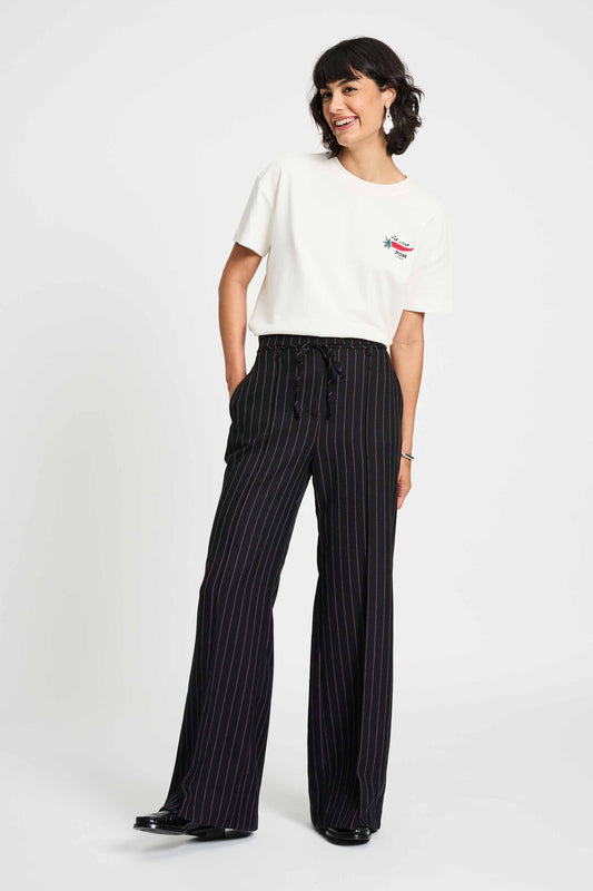 POM Amsterdam Pants Black / 34 PANTALON - Noir Striped
