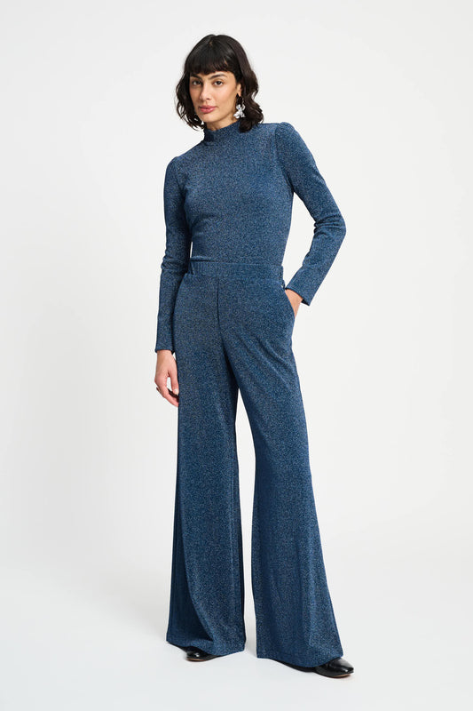 POM Amsterdam Pants Blue / 34 PANTALON - Glitter Dawn Blue