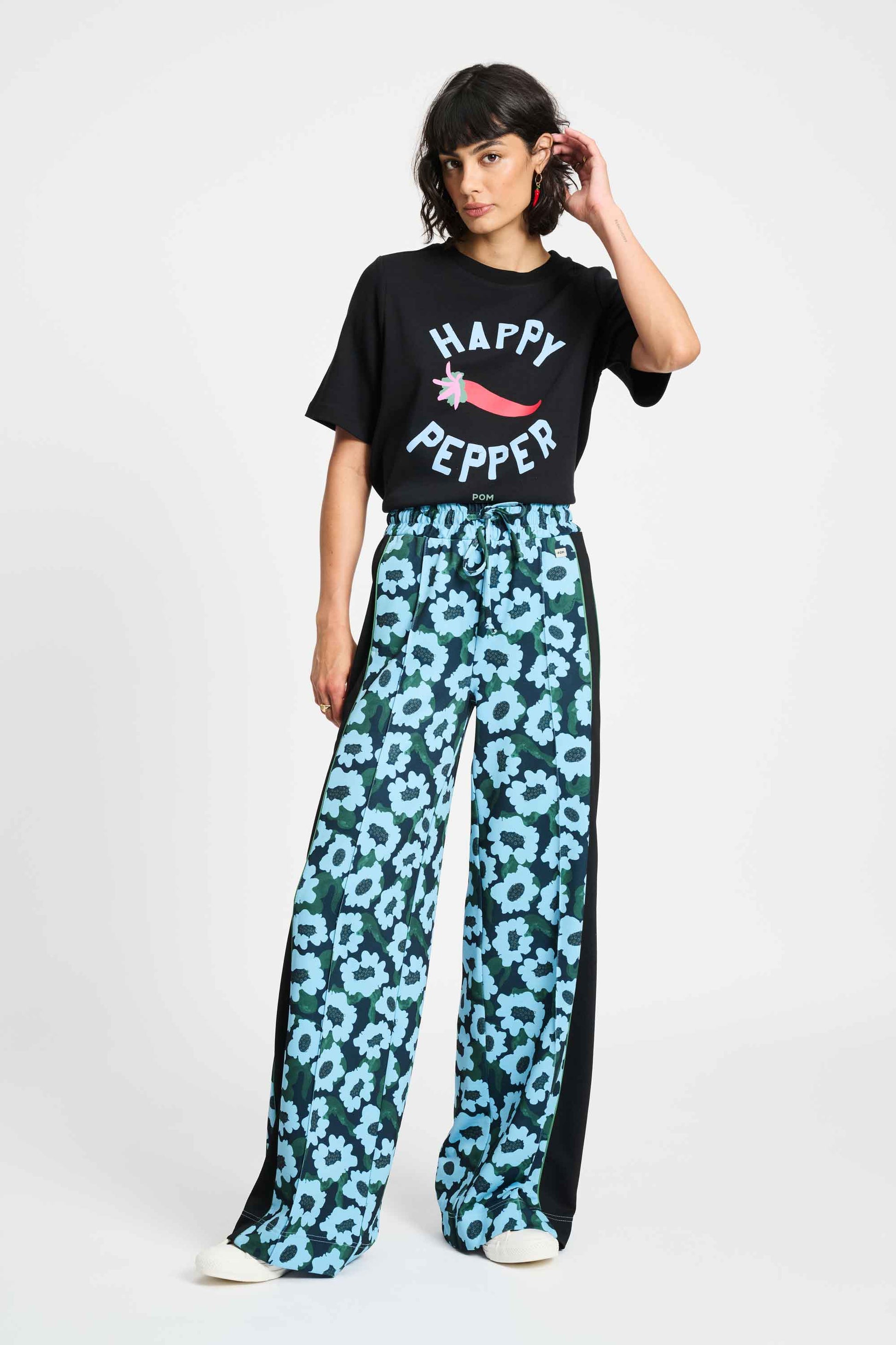 POM Amsterdam Pants Blue / 34 PANTALON - Wild Flowers Blue
