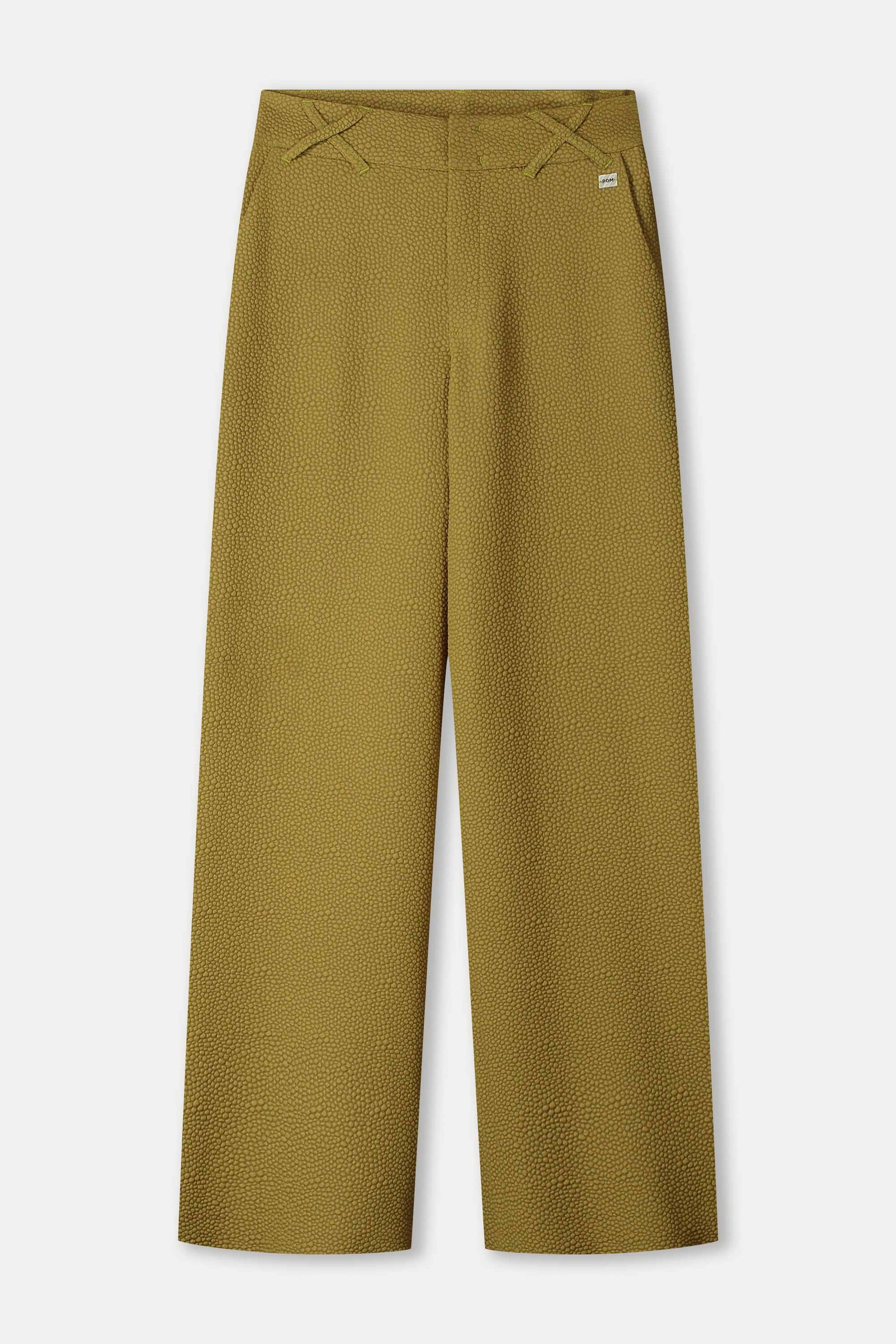 POM Amsterdam Pants PANTALON - Bubble Fresh Olive