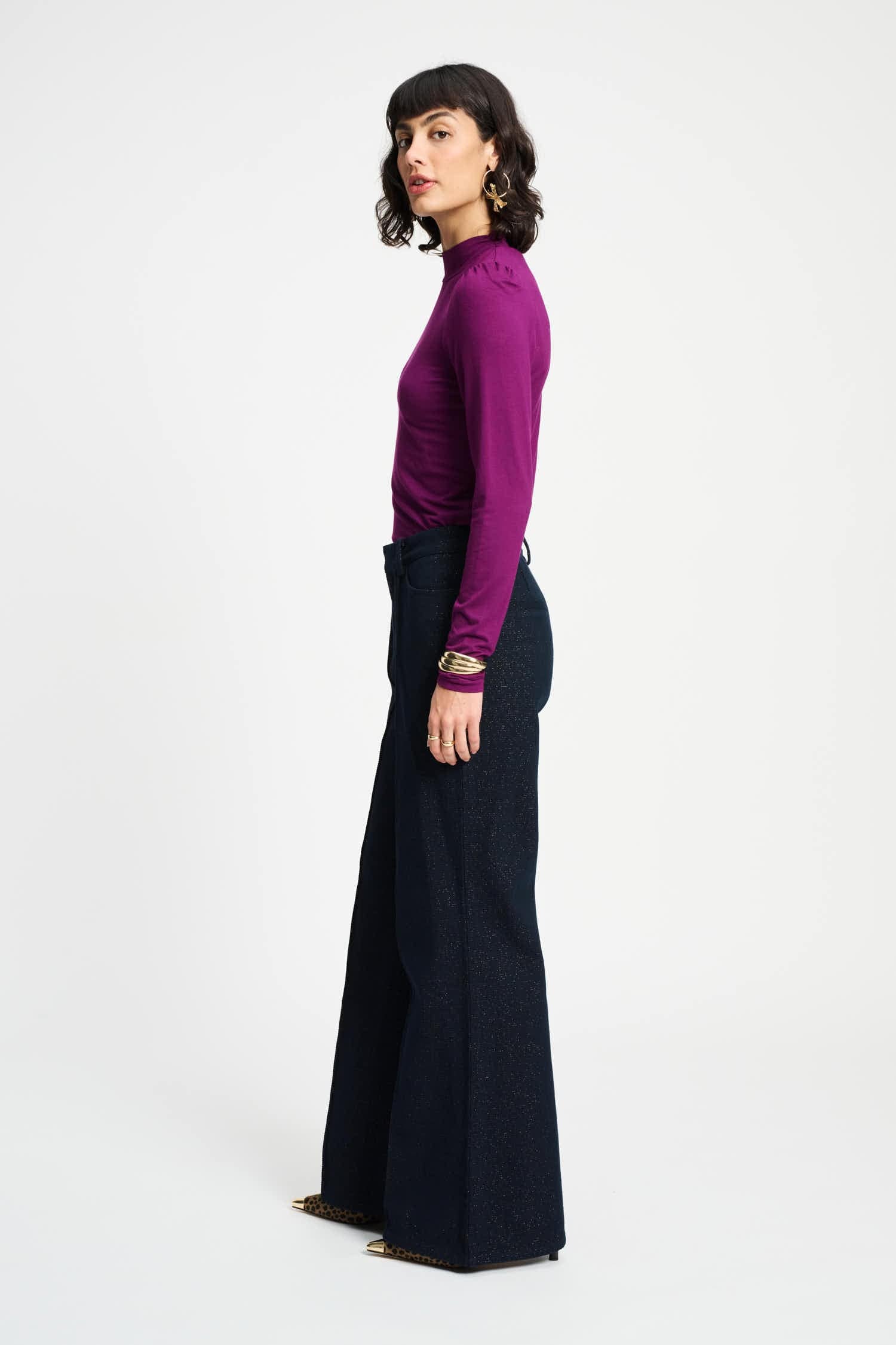 POM Amsterdam Pants PANTALON - Dark Shimmer