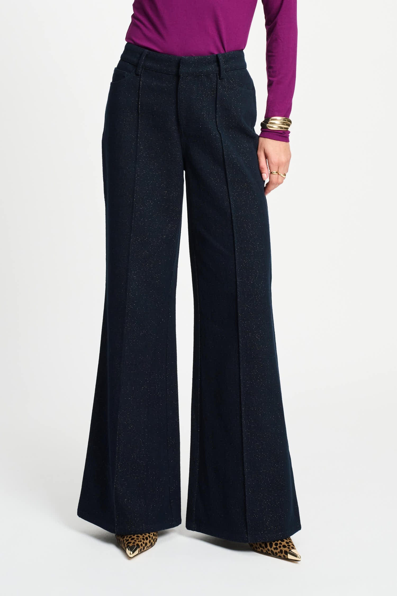 POM Amsterdam Pants PANTALON - Dark Shimmer