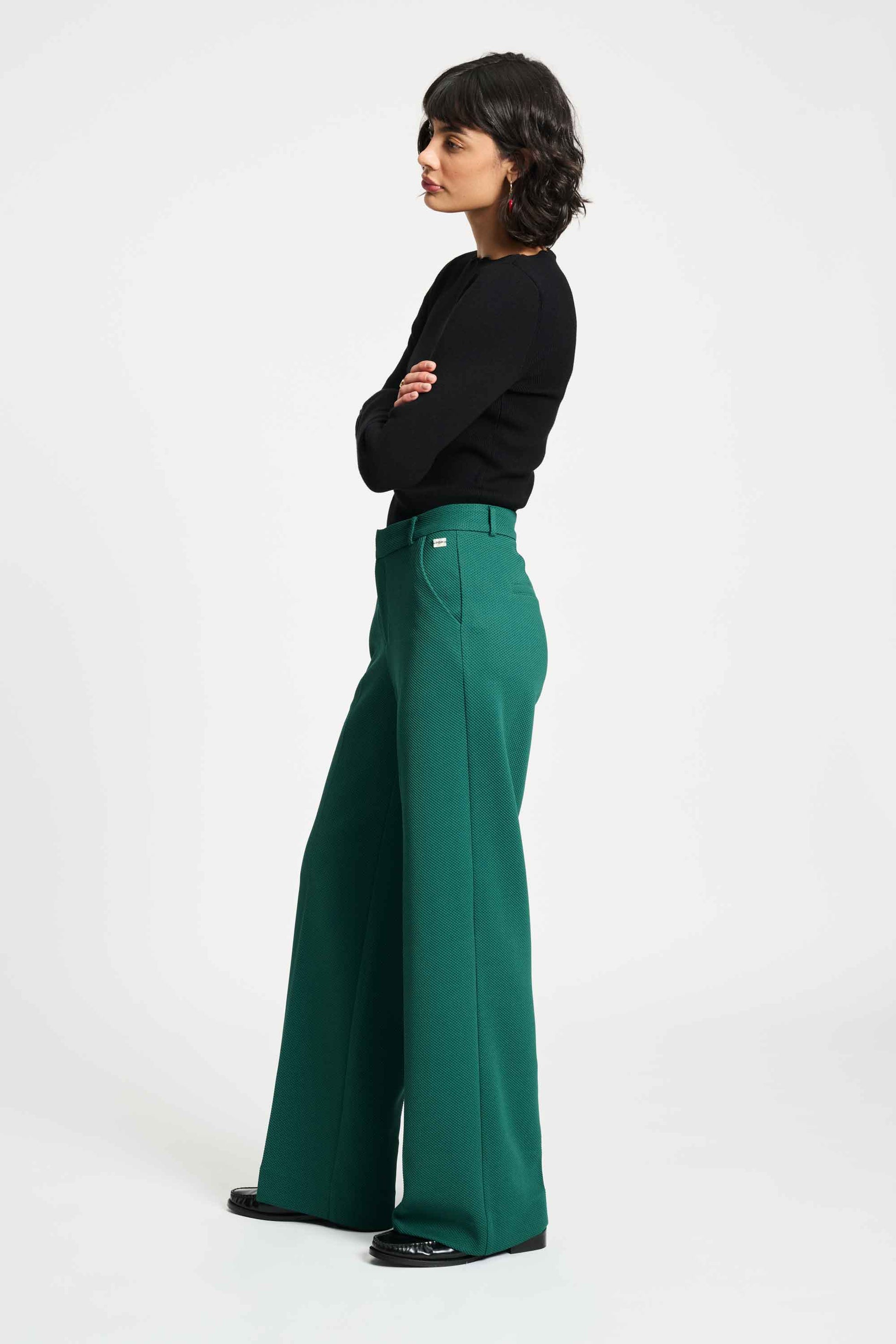 POM Amsterdam Pants PANTALON - Lara Pine Green