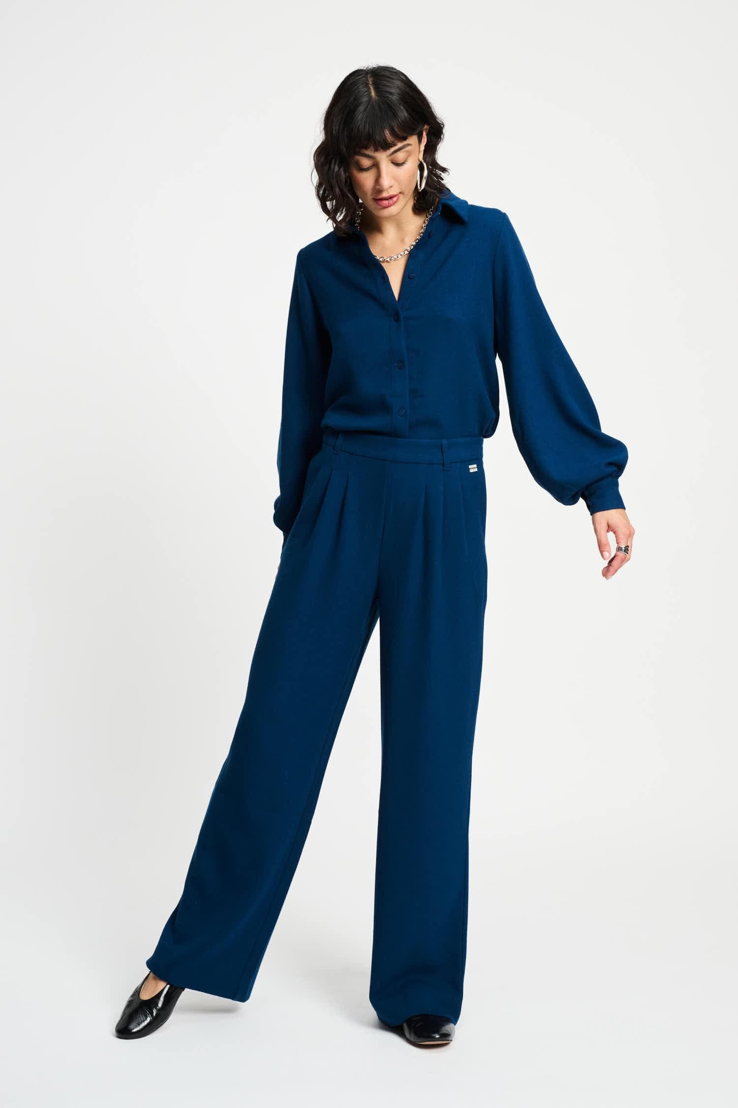 POM Amsterdam Pants PANTALON - Nightfall Blue