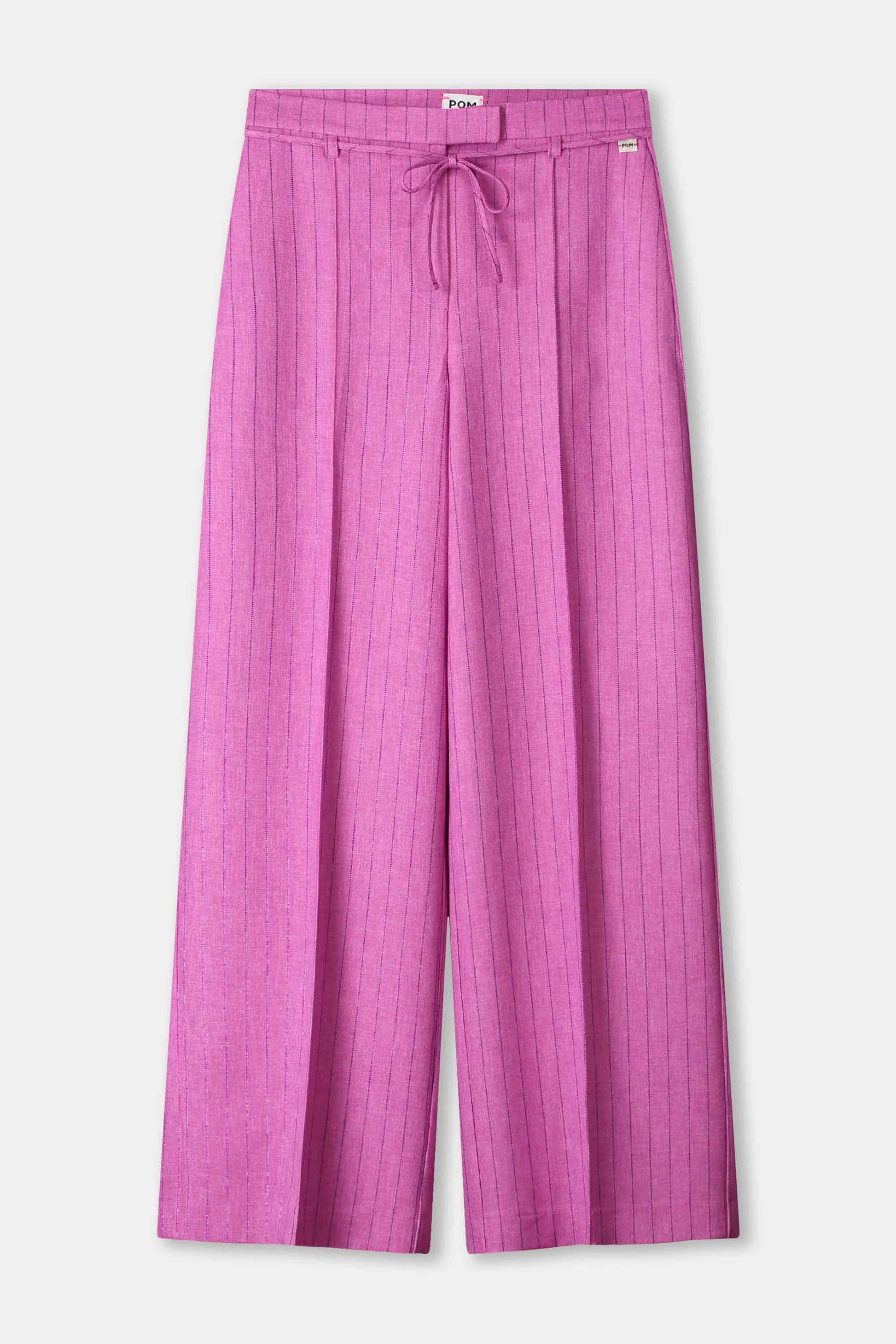 POM Amsterdam Pants PANTALON - Rose Doux Striped
