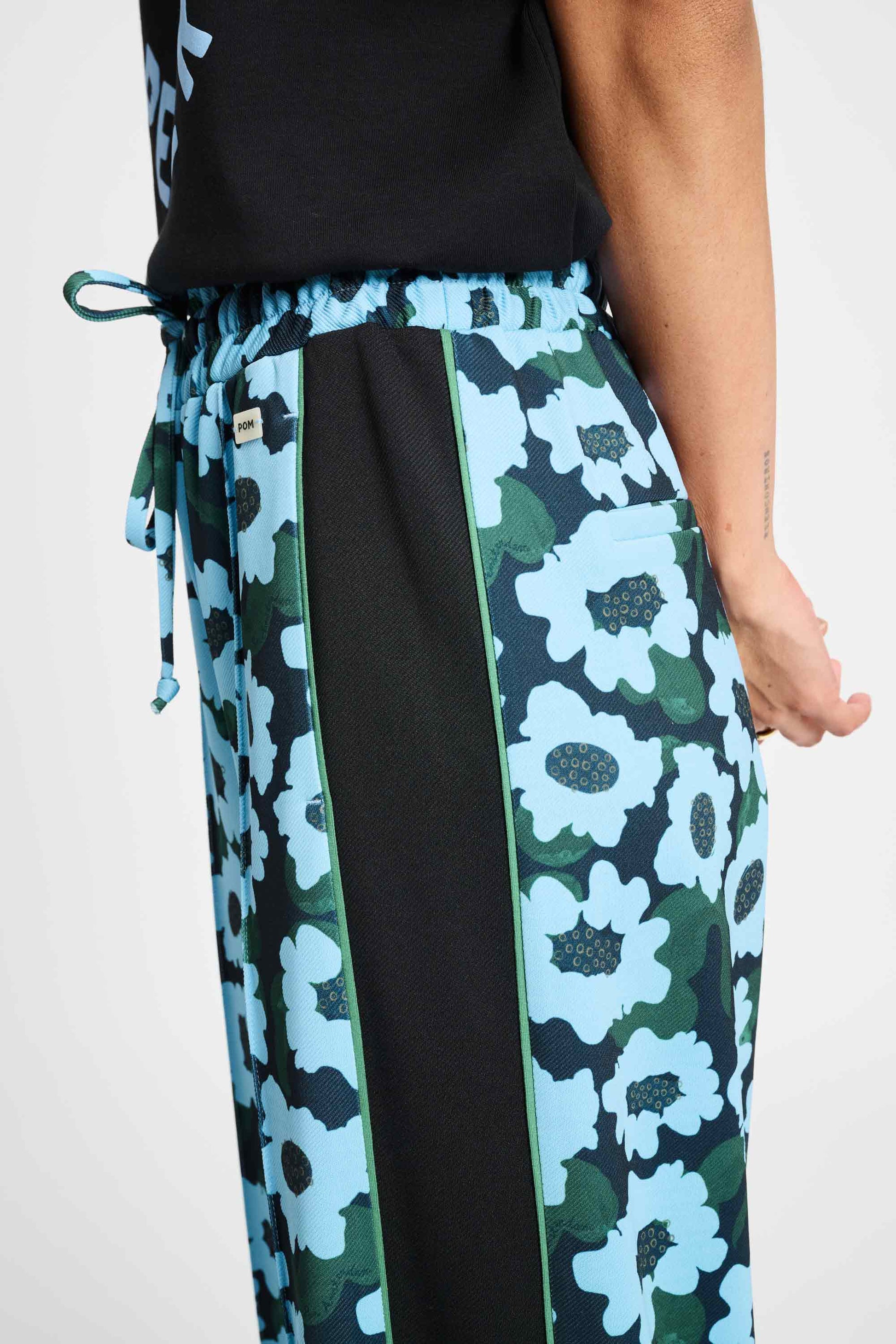 POM Amsterdam Pants PANTALON - Wild Flowers Blue