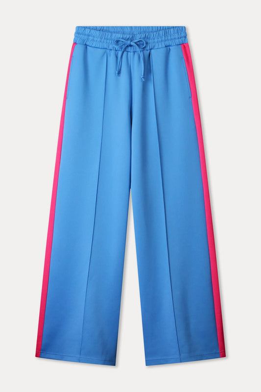 POM Amsterdam Pants TRACKPANTS - Striped Smashing Blue