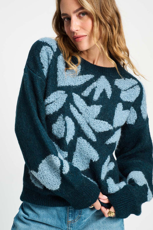 POM Amsterdam Pullovers Blue / 34 SWEATER - Dashing Nights