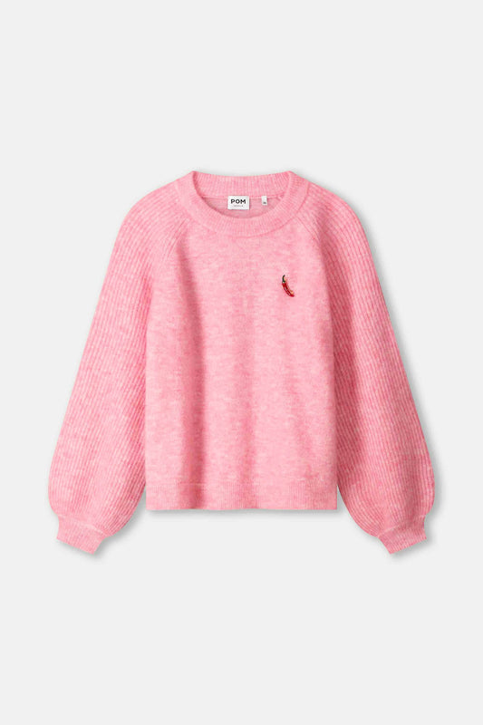 POM Amsterdam Pullovers SWEATER - Sweet Pink